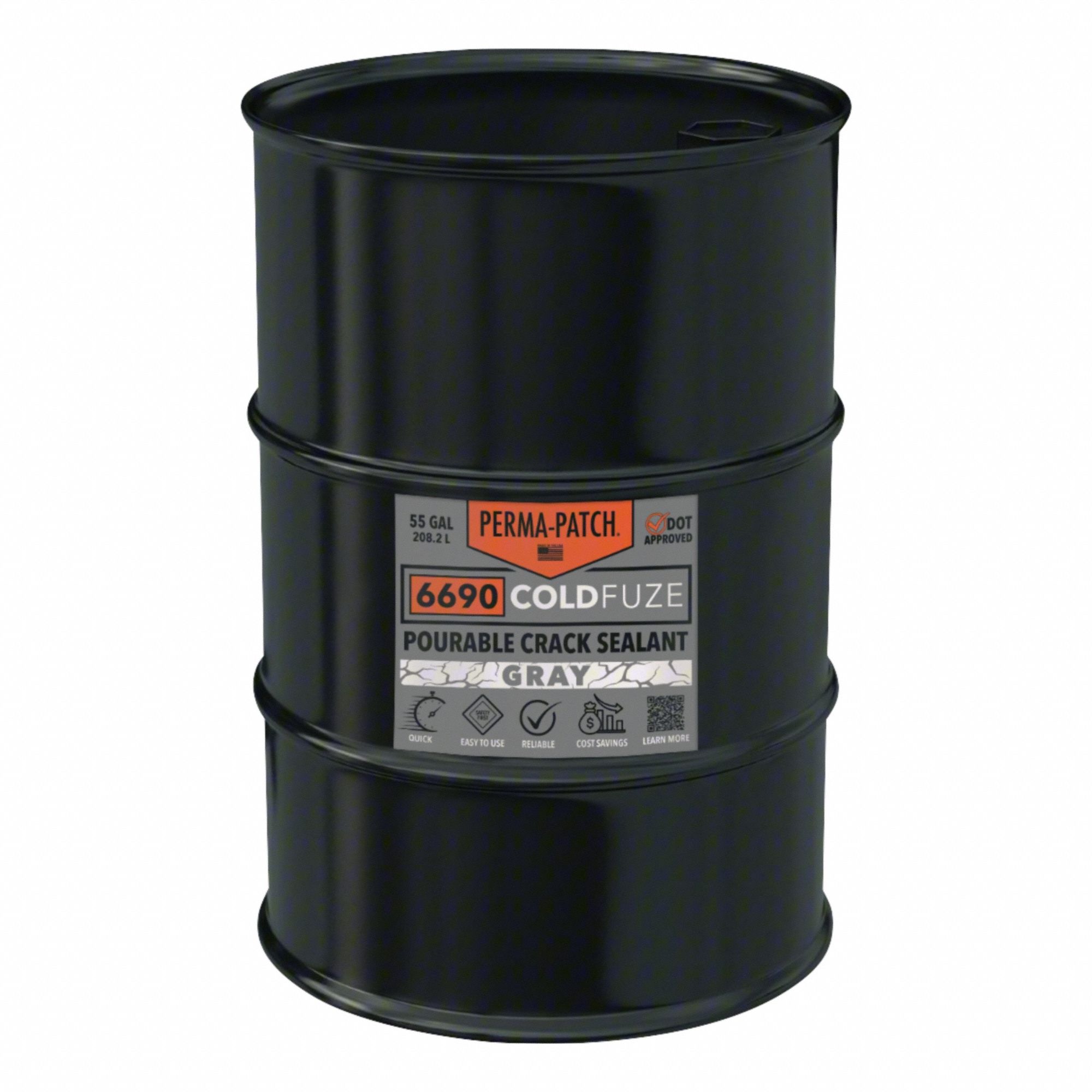 PERMA-PATCH, 6690 ColdFuze, Gray, Crack Filler - 827F91|PP