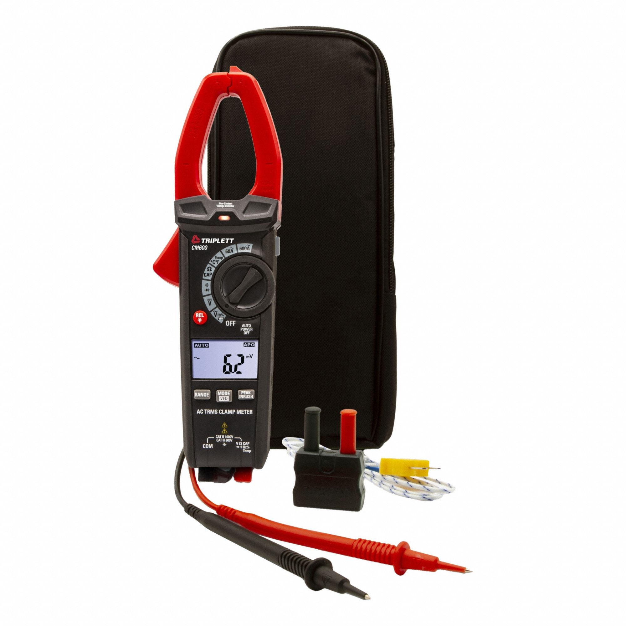 CLAMP METER, CLAMP-JAW, CAT III 600V, TRMS, 600 A MAX. AC CURRENT, INCLUDED, CM600-NIST