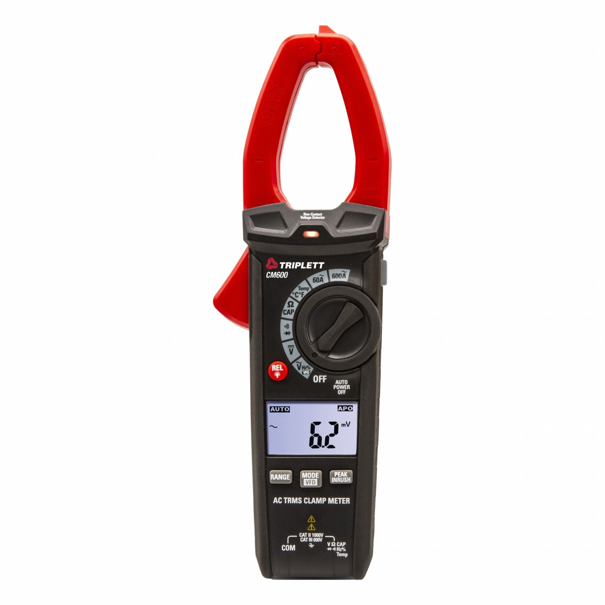 CLAMP METER, CLAMP-JAW, CAT III 600V, TRMS, 600 A MAX. AC CURRENT, 1,000 V MAX. AC VOLT