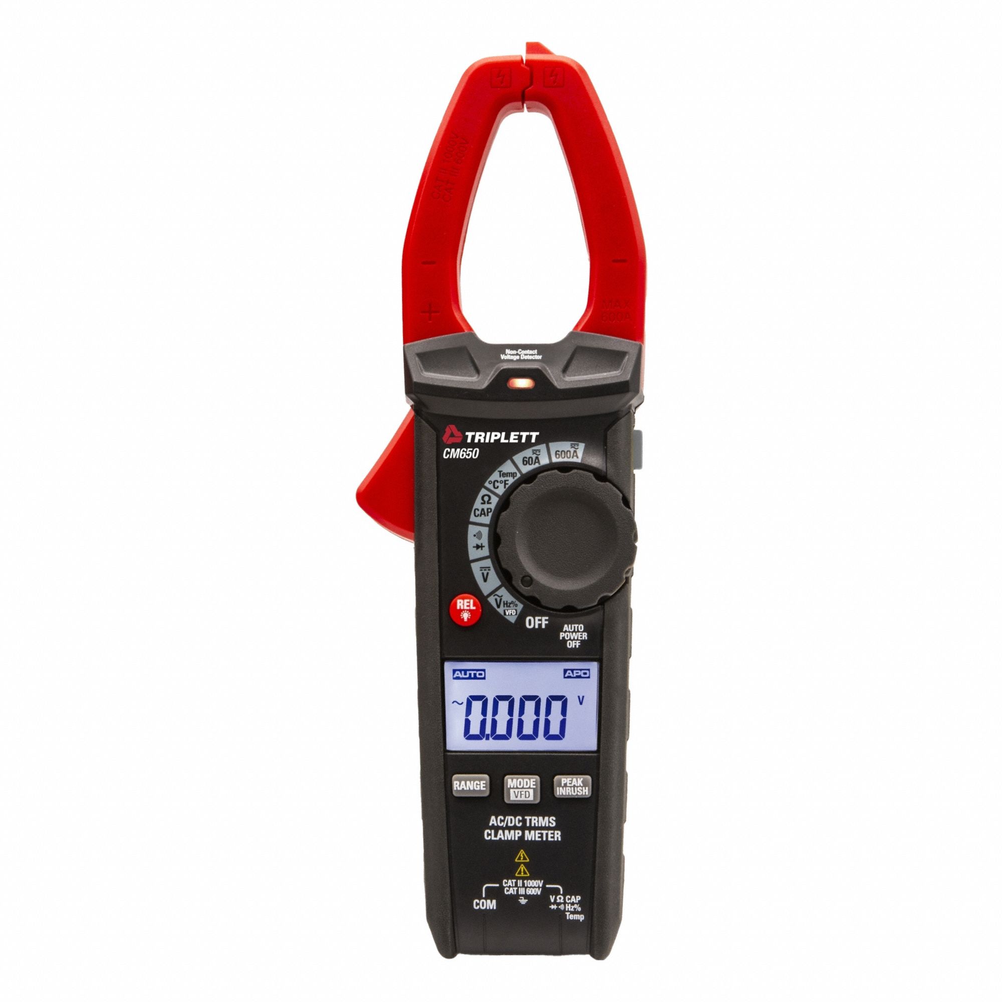 CLAMP METER, CLAMP-JAW, CAT III 600V, TRMS, 600 A MAX. AC CURRENT, 1,000 V MAX. AC VOLT