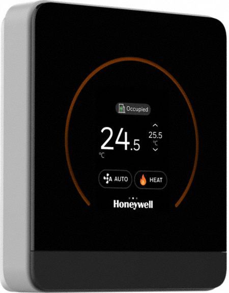 Temperature and Humidity Sensor: Wall Mount, Digital, 32°F to 122°F