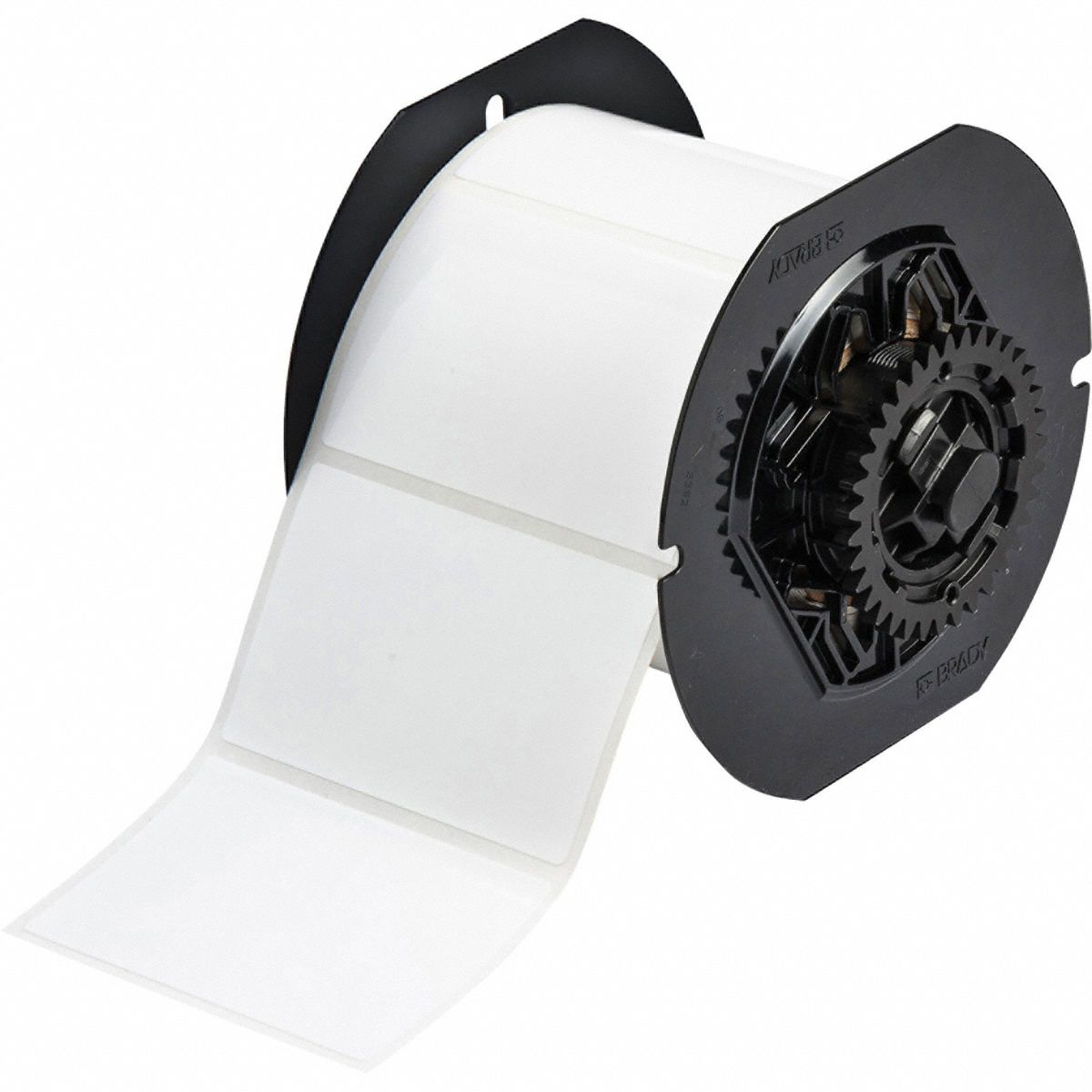 Pre-Cut Label Stock Roll: 2 in x 3 in, Rubber, Aggressive Adhesive/Permanent Adhesive, 500 Labels