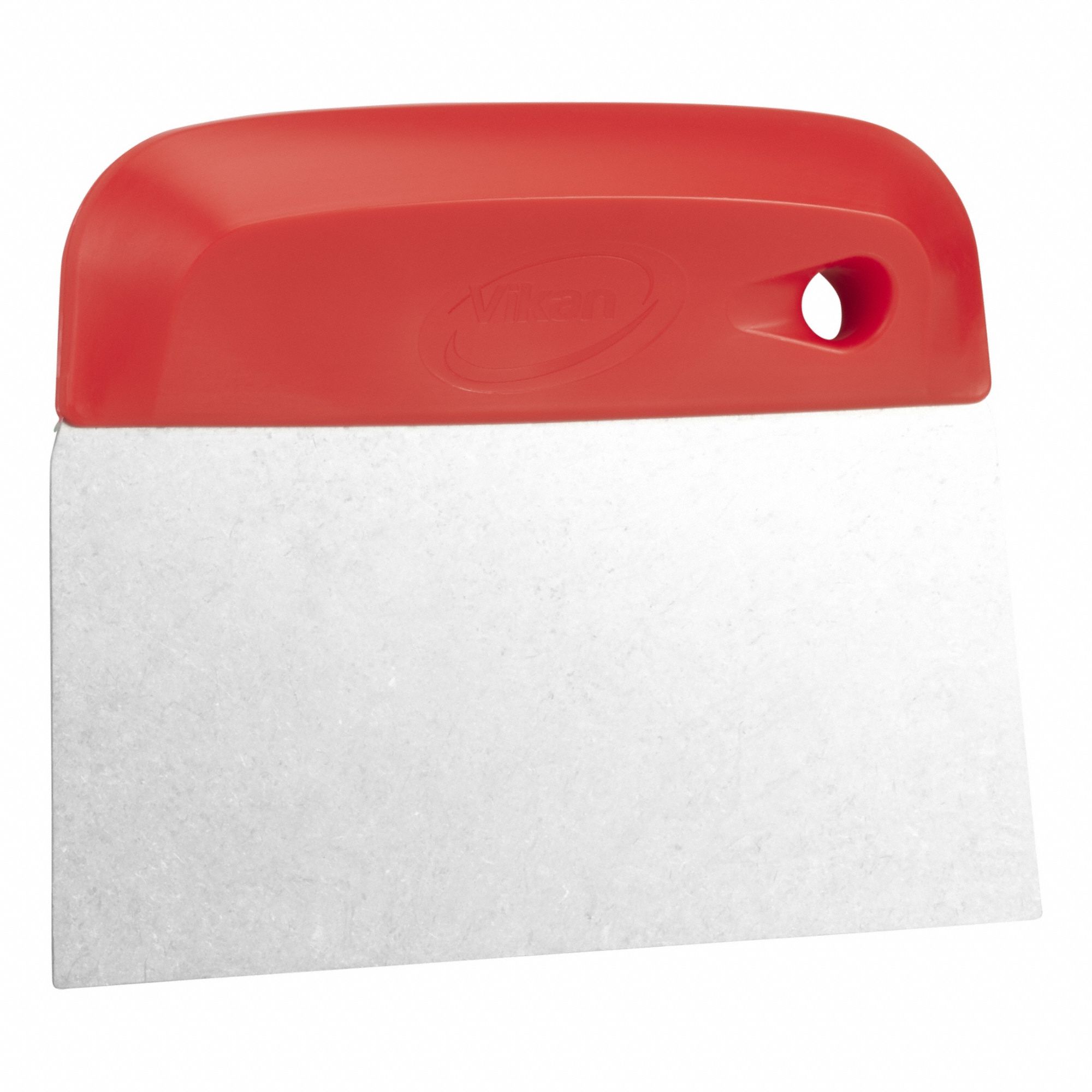 Dough Cutter: 5 3/4 in Overall Lg, 4 1/2 in Overall Ht, 5 3/4 in Blade Wd, 5 3/4 in Blade Lg