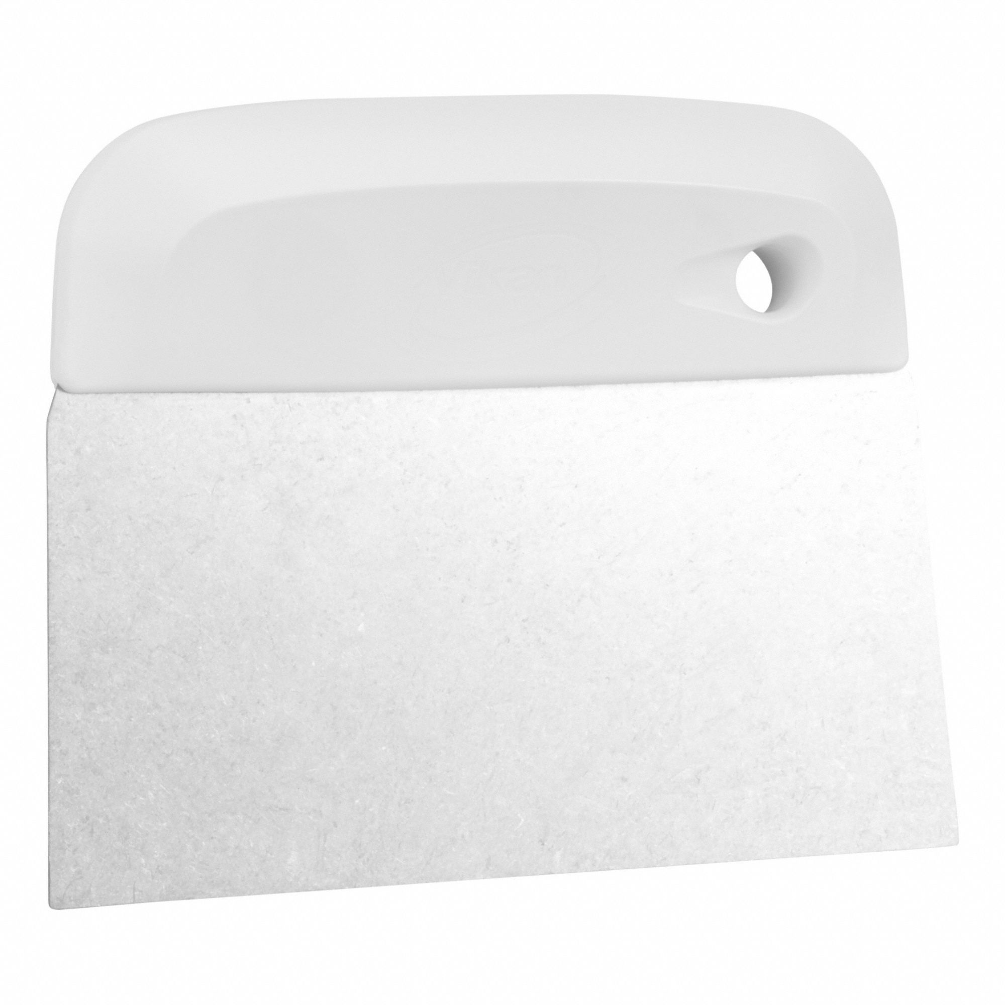 Dough Cutter: 5 3/4 in Overall Lg, 4 1/2 in Overall Ht, 5 3/4 in Blade Wd, 5 3/4 in Blade Lg