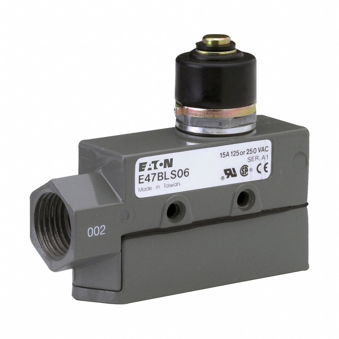 Snap Action Switch: Plunger Actuator, SPDT, Screw Terminals