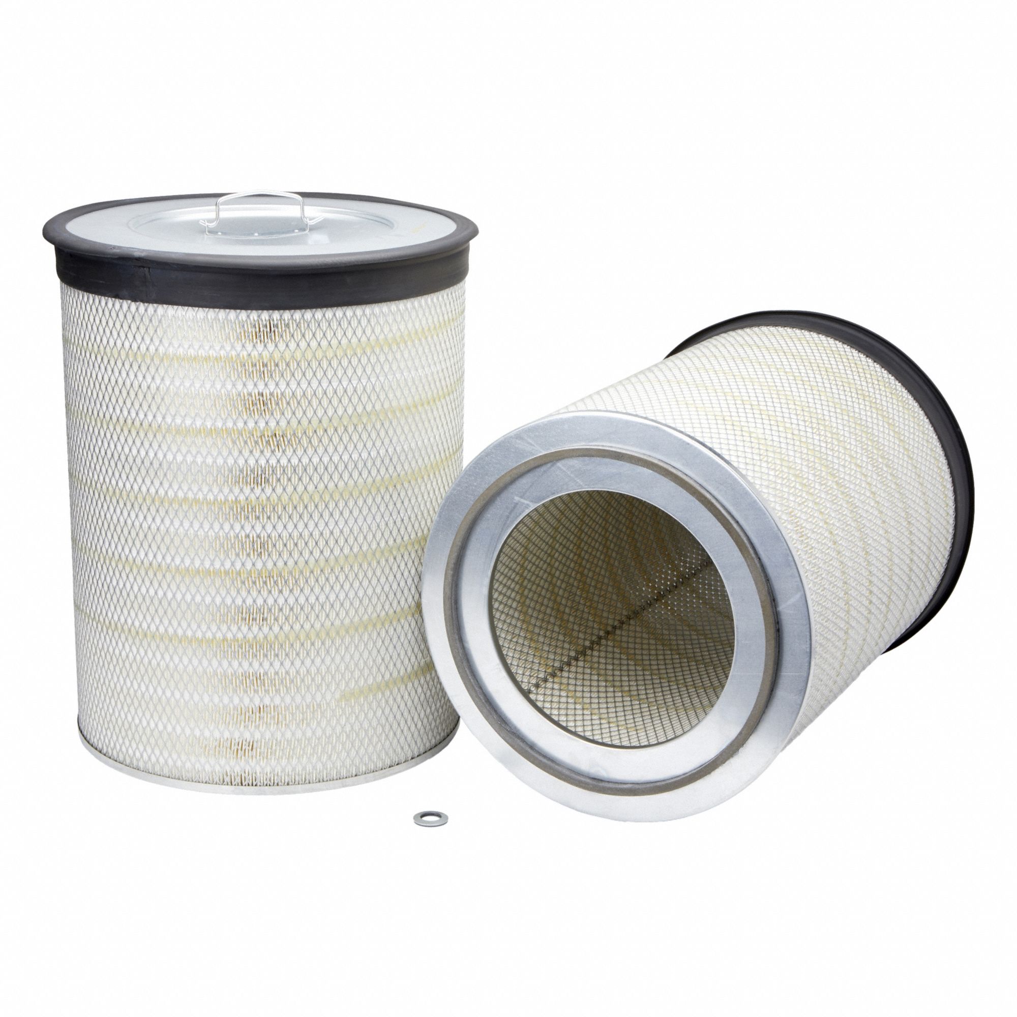 Automotive Air Filter: Round-Oval, Engine, Axial Seal, 18 19/32 in Outside Dia, LL2363