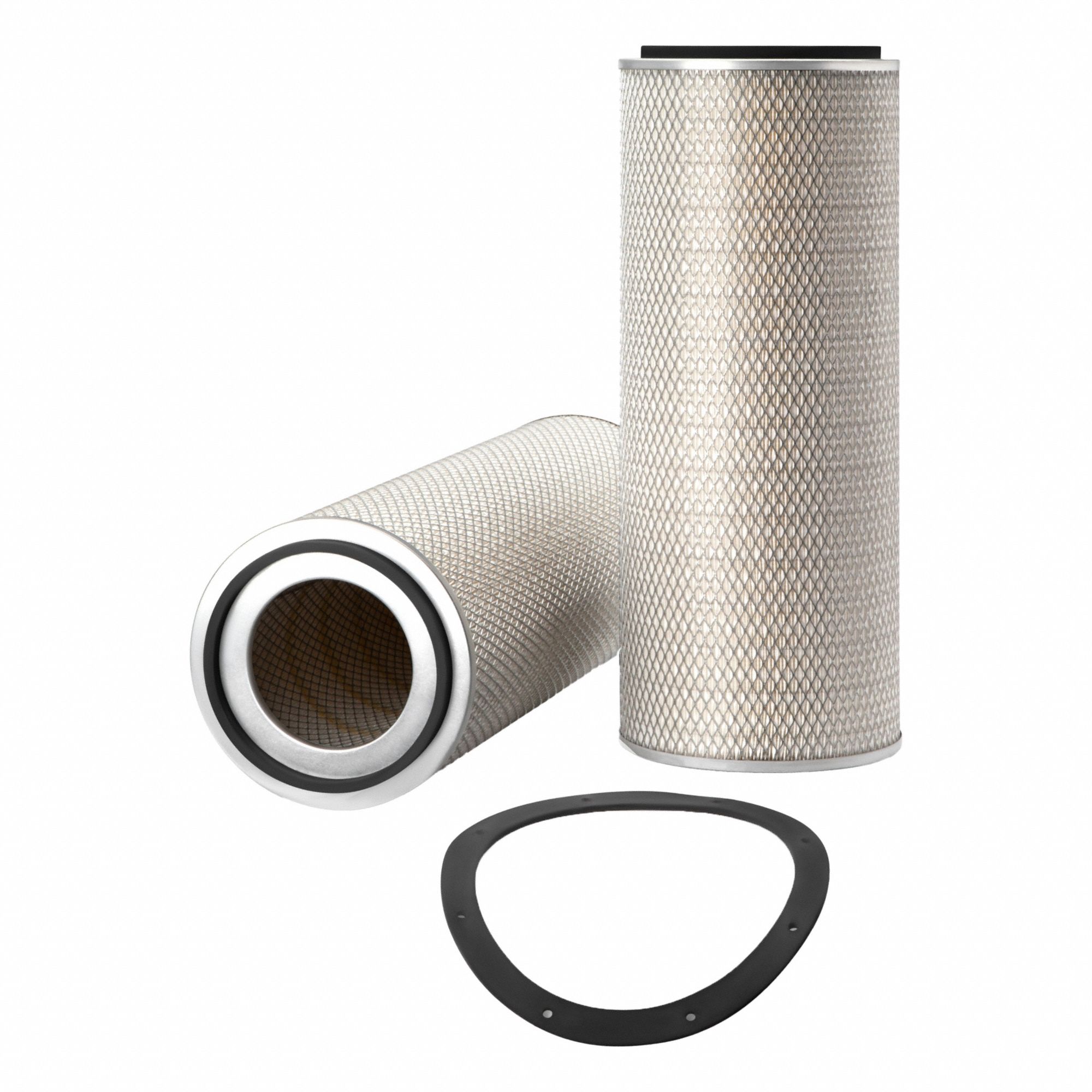 Automotive Air Filter: Round-Oval, Engine, Axial Seal, 10 13/32 in Outside Dia, LL2493