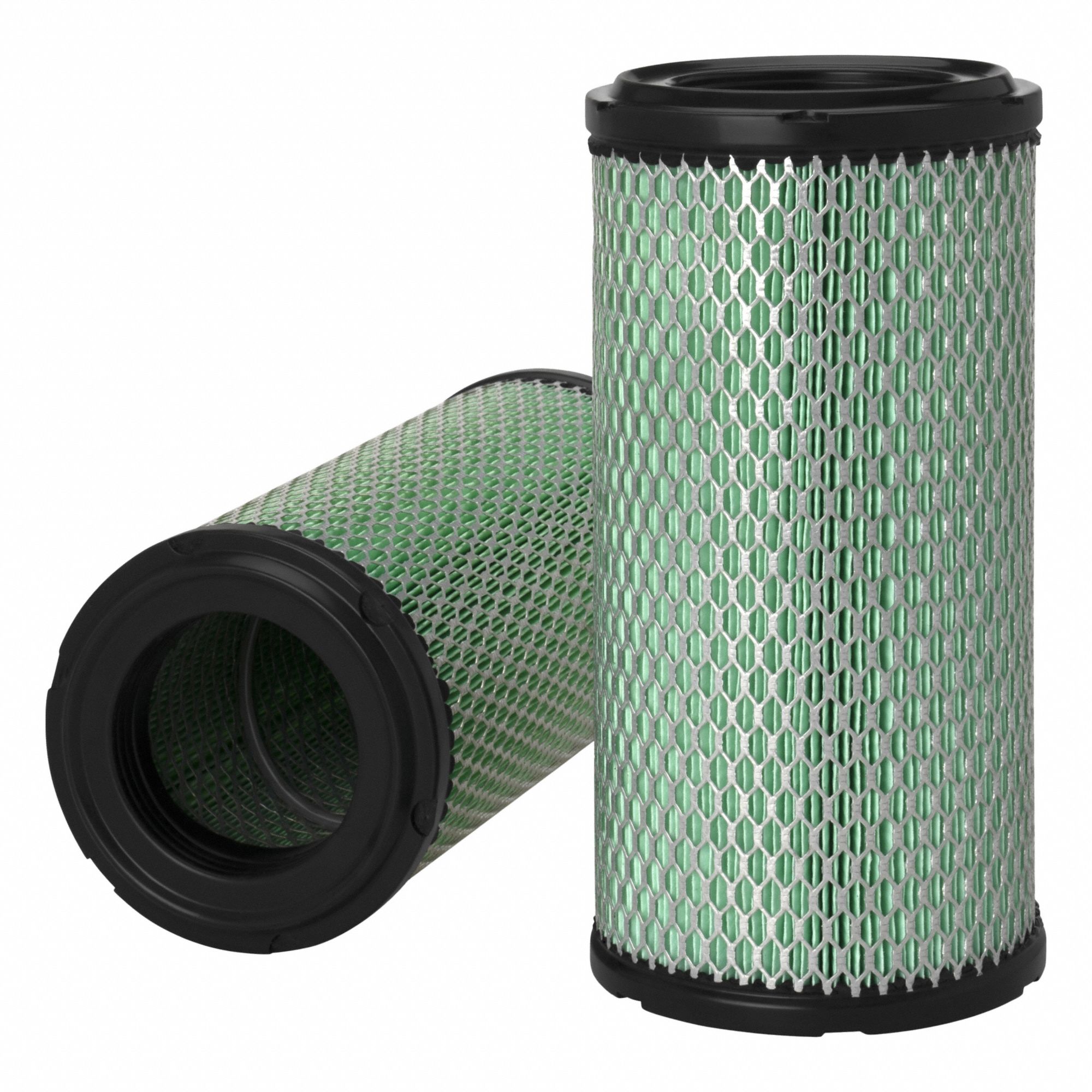 Automotive Air Filter: Round-Oval, Engine, Radial Seal, 5 13/32 in Outside Dia, Cellulose