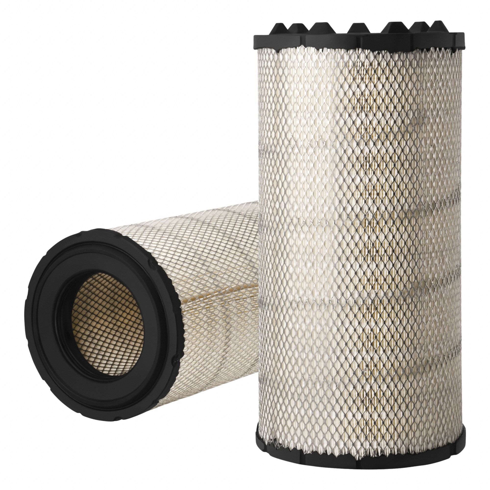Automotive Air Filter: Round-Oval, Engine, Radial Seal, 9 5/16 in Outside Dia, Cellulose
