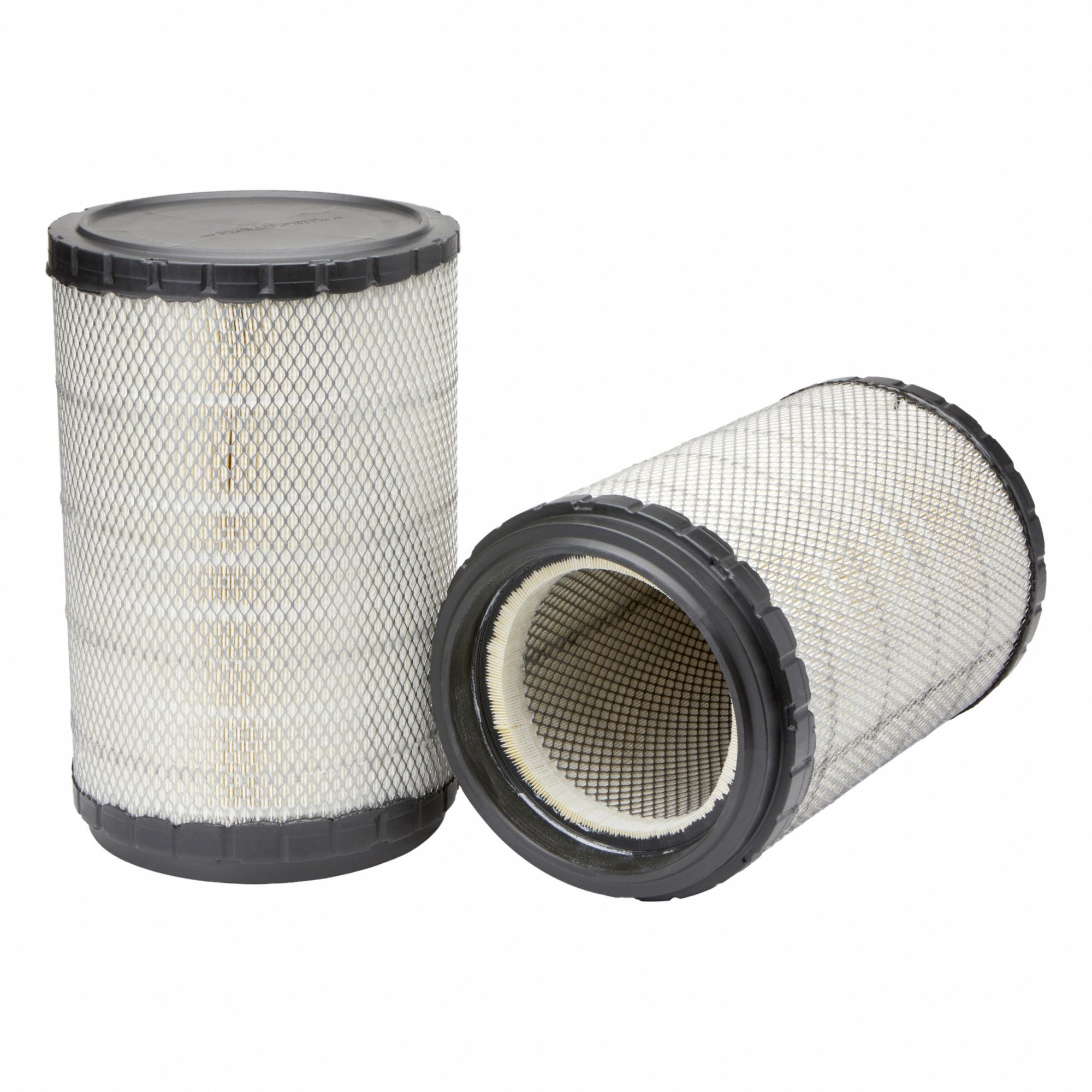 Automotive Air Filter: Round-Oval, Engine, Radial Seal, 10 7/32 in Outside Dia, Cellulose