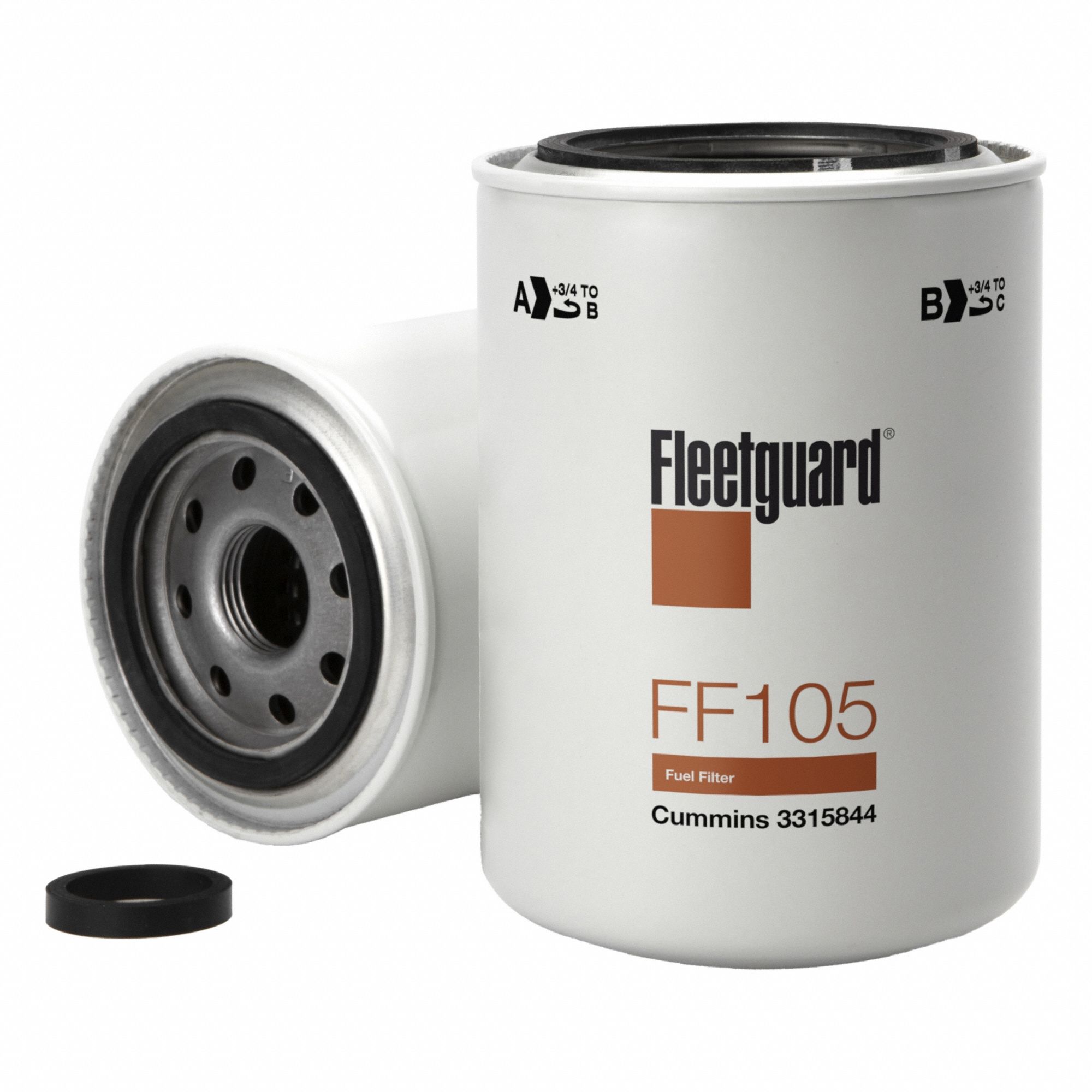 Automotive Fuel Filter: 15 5/8 in Overall Lg, 3 11/16 in Outside Dia, Diesel Fuel, Diesel