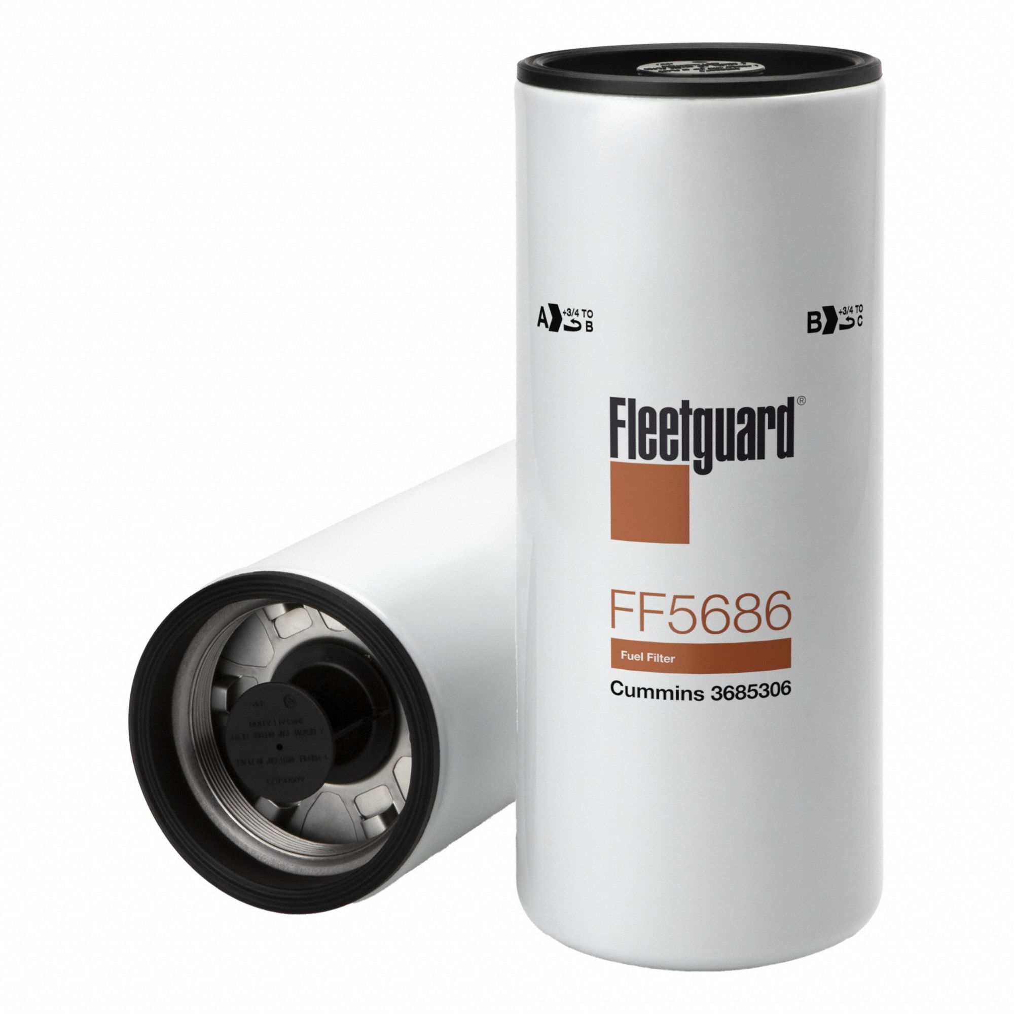 Automotive Fuel Filter: 15 3/16 in Overall Lg, 4 3/4 in Outside Dia, Diesel Fuel, Diesel