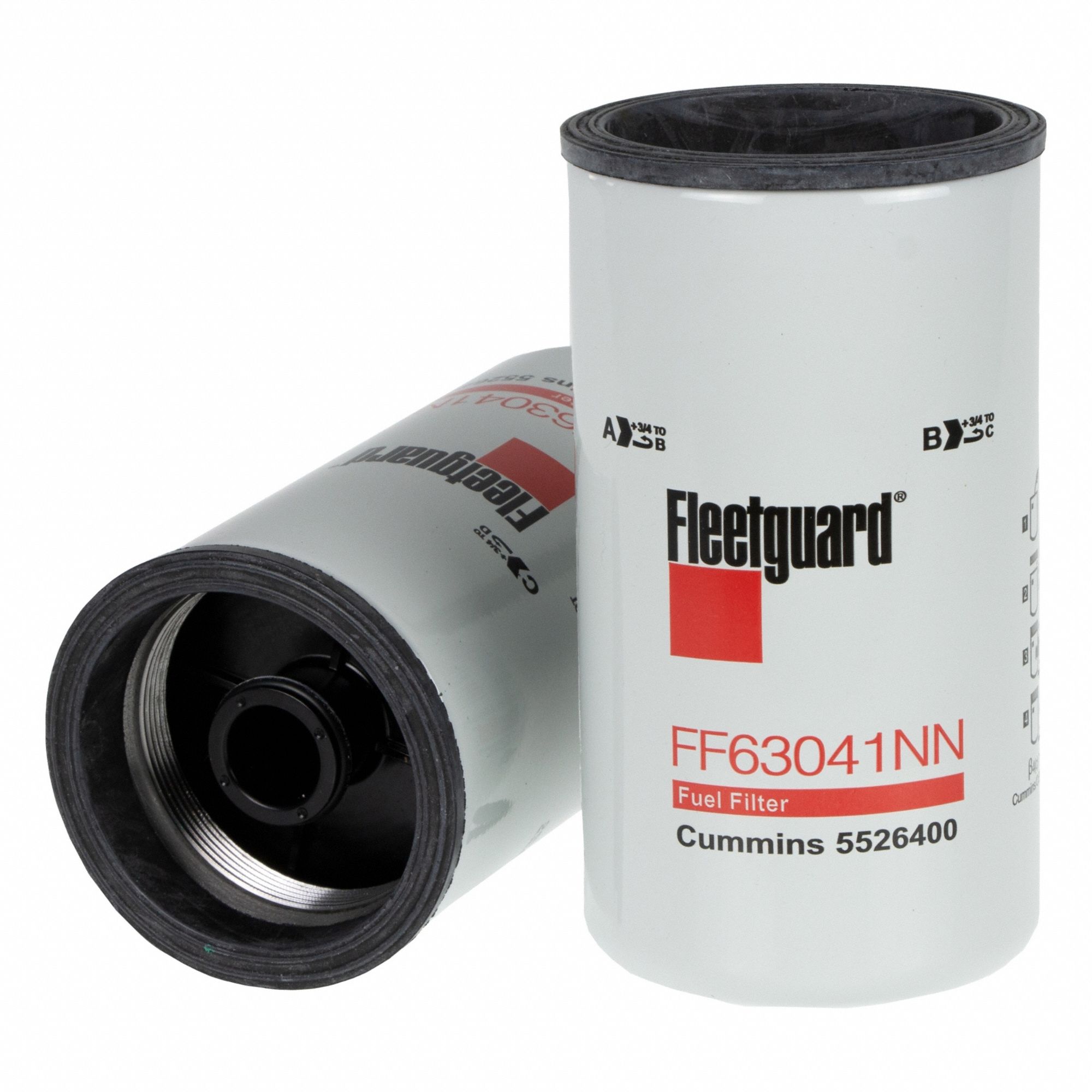 Automotive Fuel Filter: 12 3/8 in Overall Lg, 3 13/16 in Outside Dia, Diesel Fuel, Diesel