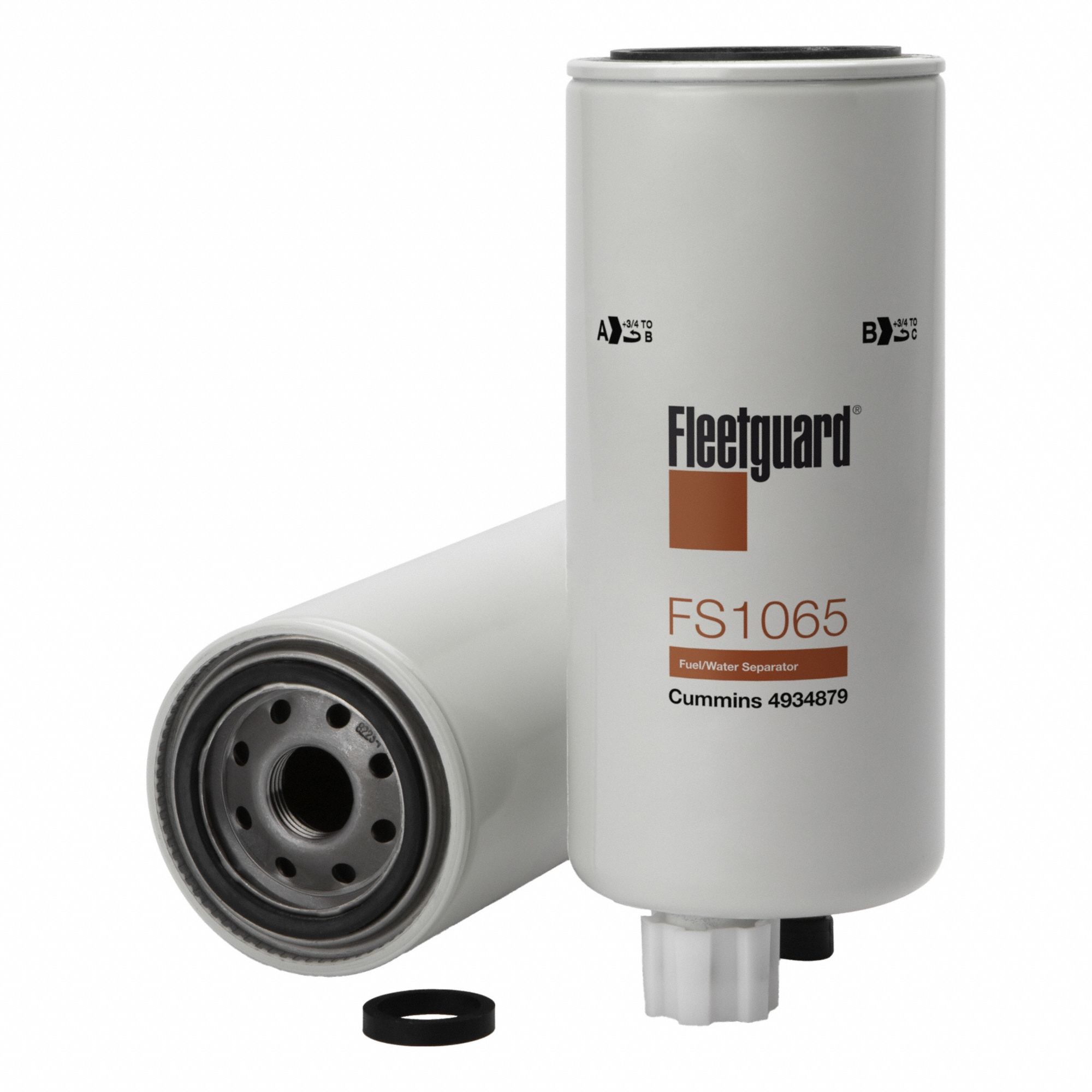 Automotive Fuel Filter: 12 5/16 in Overall Lg, 3 11/16 in Outside Dia, Diesel Fuel