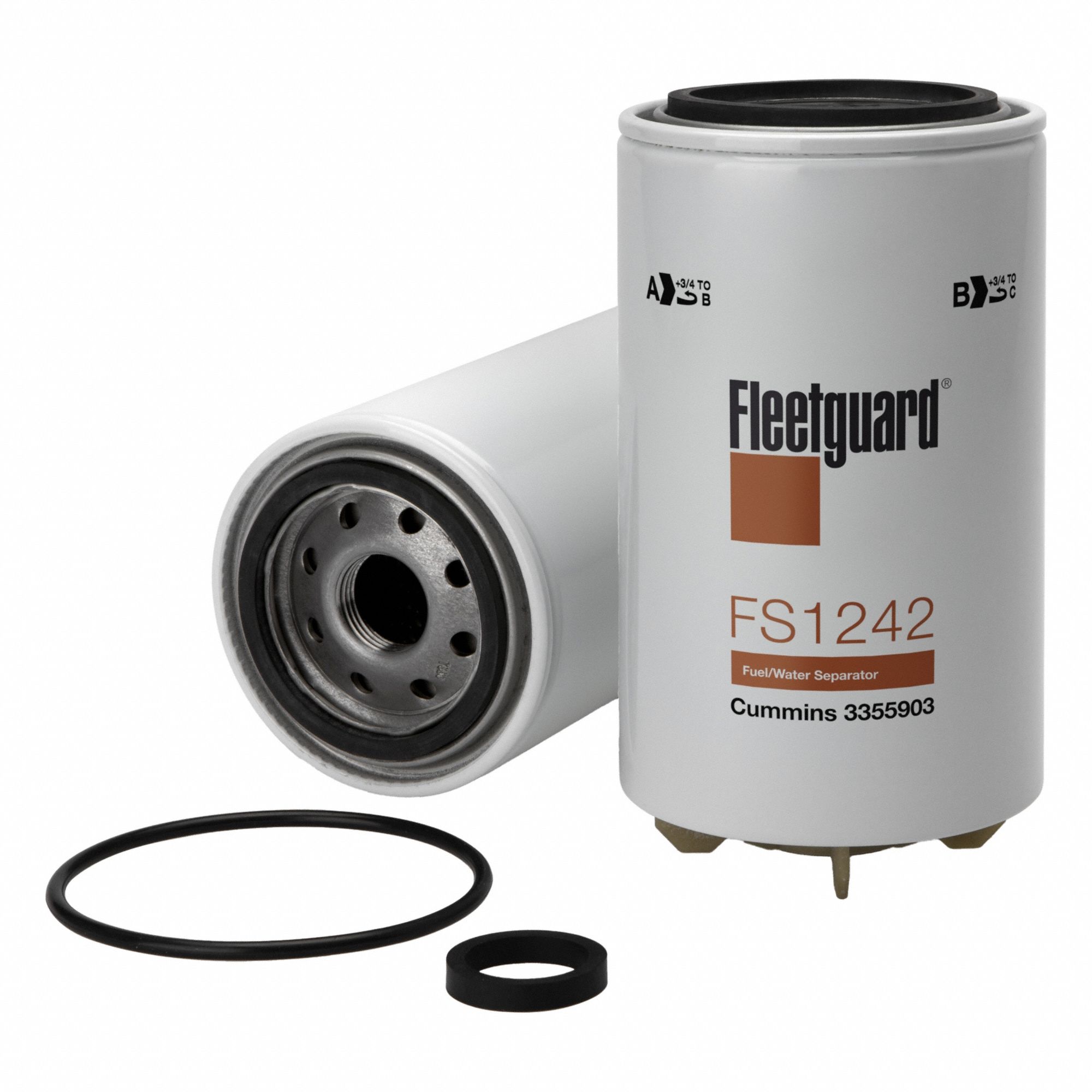 Automotive Fuel Filter: 12 11/16 in Overall Lg, 3 11/16 in Outside Dia, Diesel Fuel
