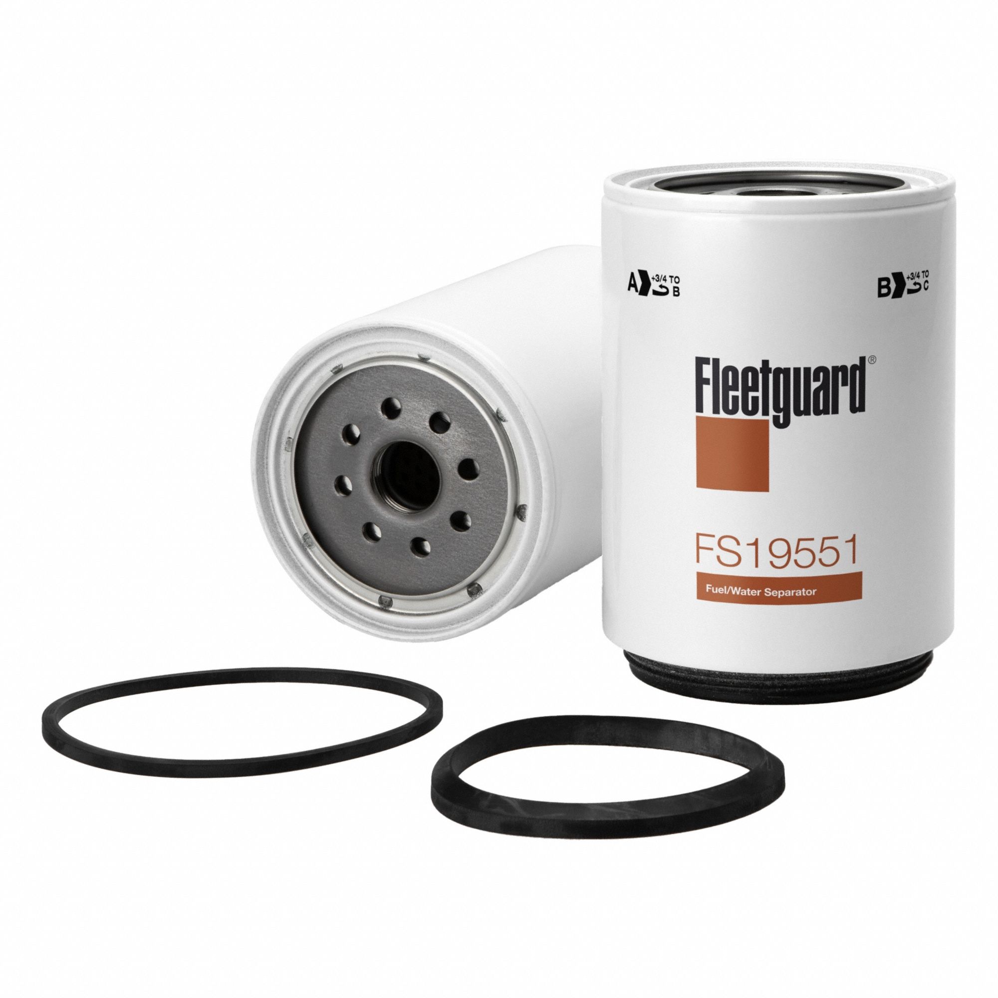 Automotive Fuel Filter: 13 5/8 in Overall Lg, 4 3/8 in Outside Dia, Diesel Fuel, Diesel