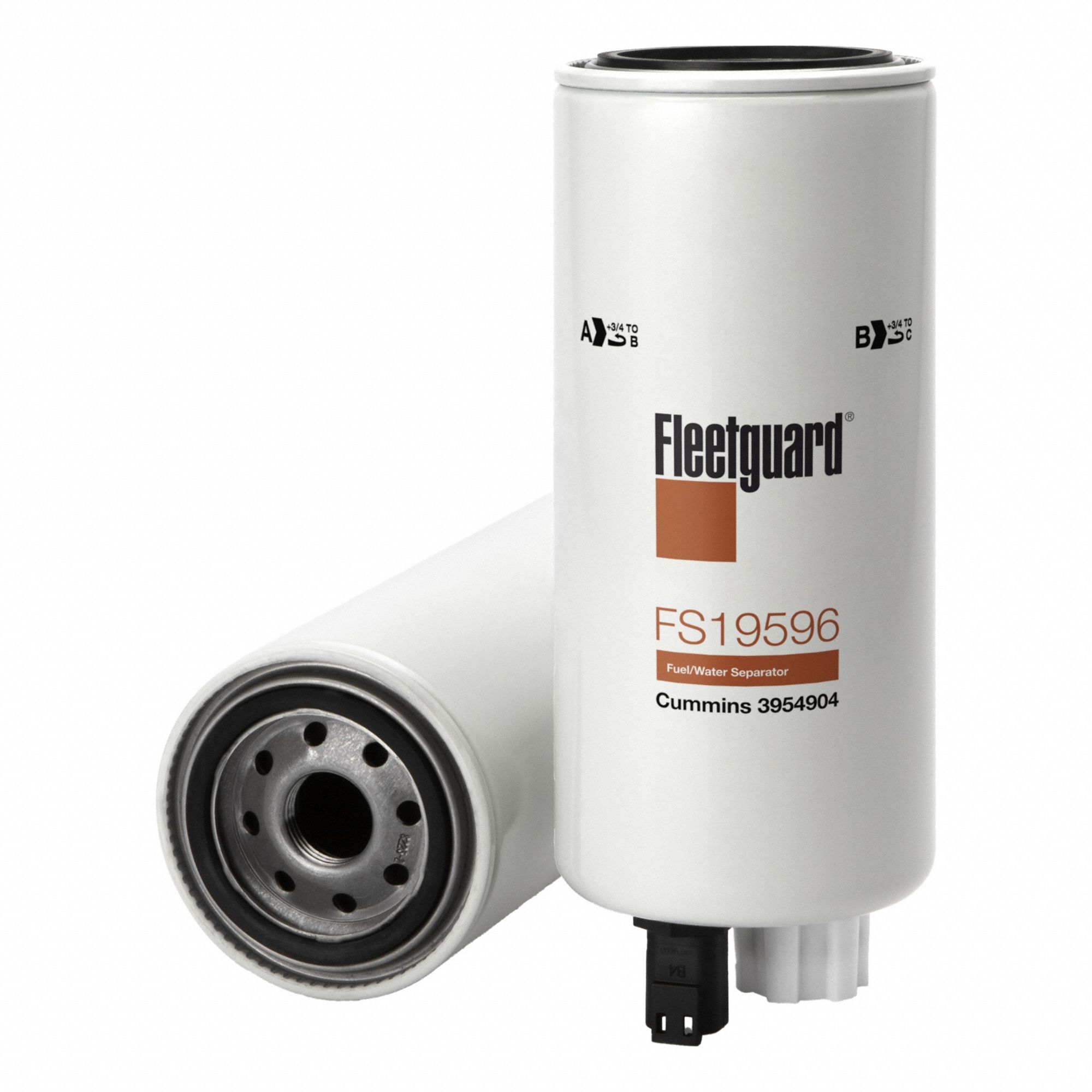 Automotive Fuel Filter: 12 3/16 in Overall Lg, 3 11/16 in Outside Dia, Diesel Fuel