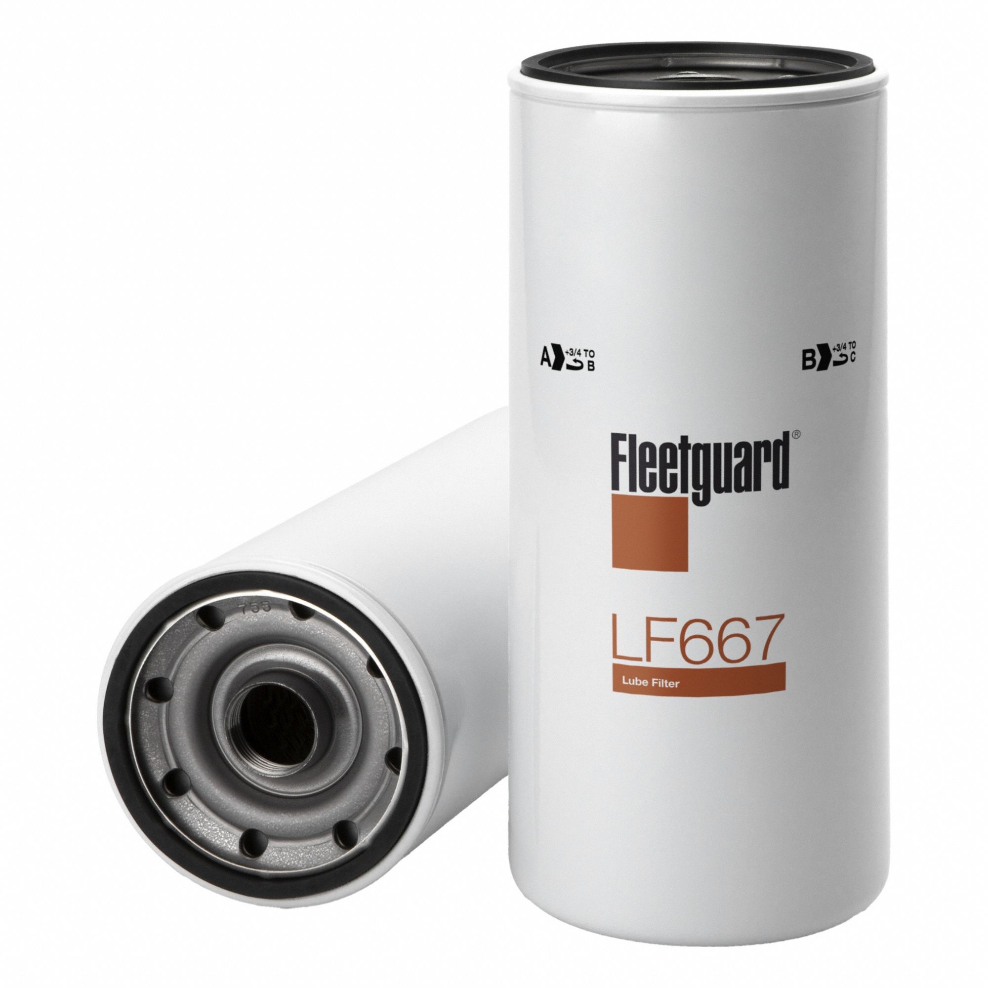 Automotive Oil Filter: B76, LF667, 1 1/8"-16 UN-2B Thread Size, 11 1/8 in Overall Ht, Oil