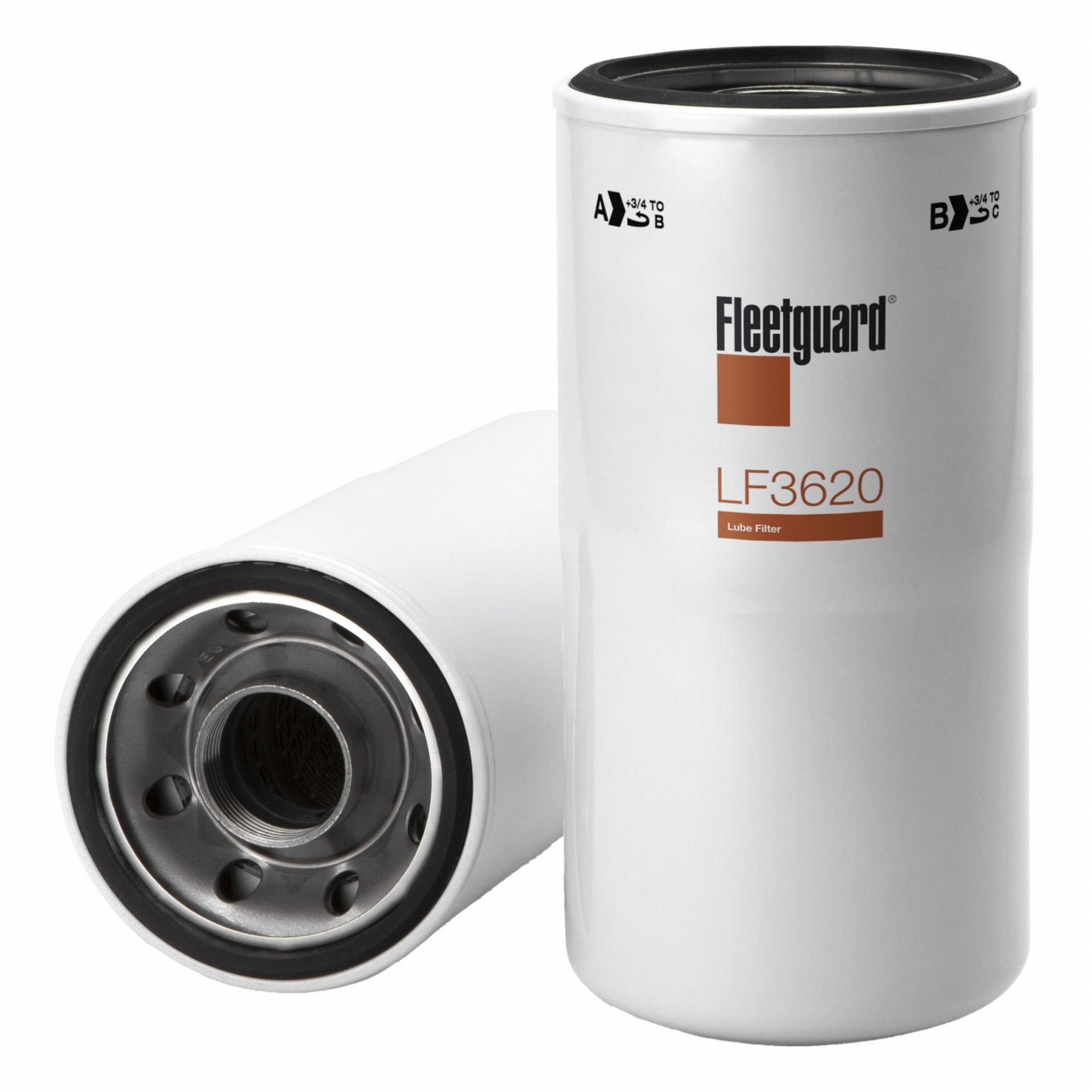 Automotive Oil Filter: B495, LF3620, 1 5/8"-12 UNS-2B Thread Size, 9 13/16 in Overall Ht