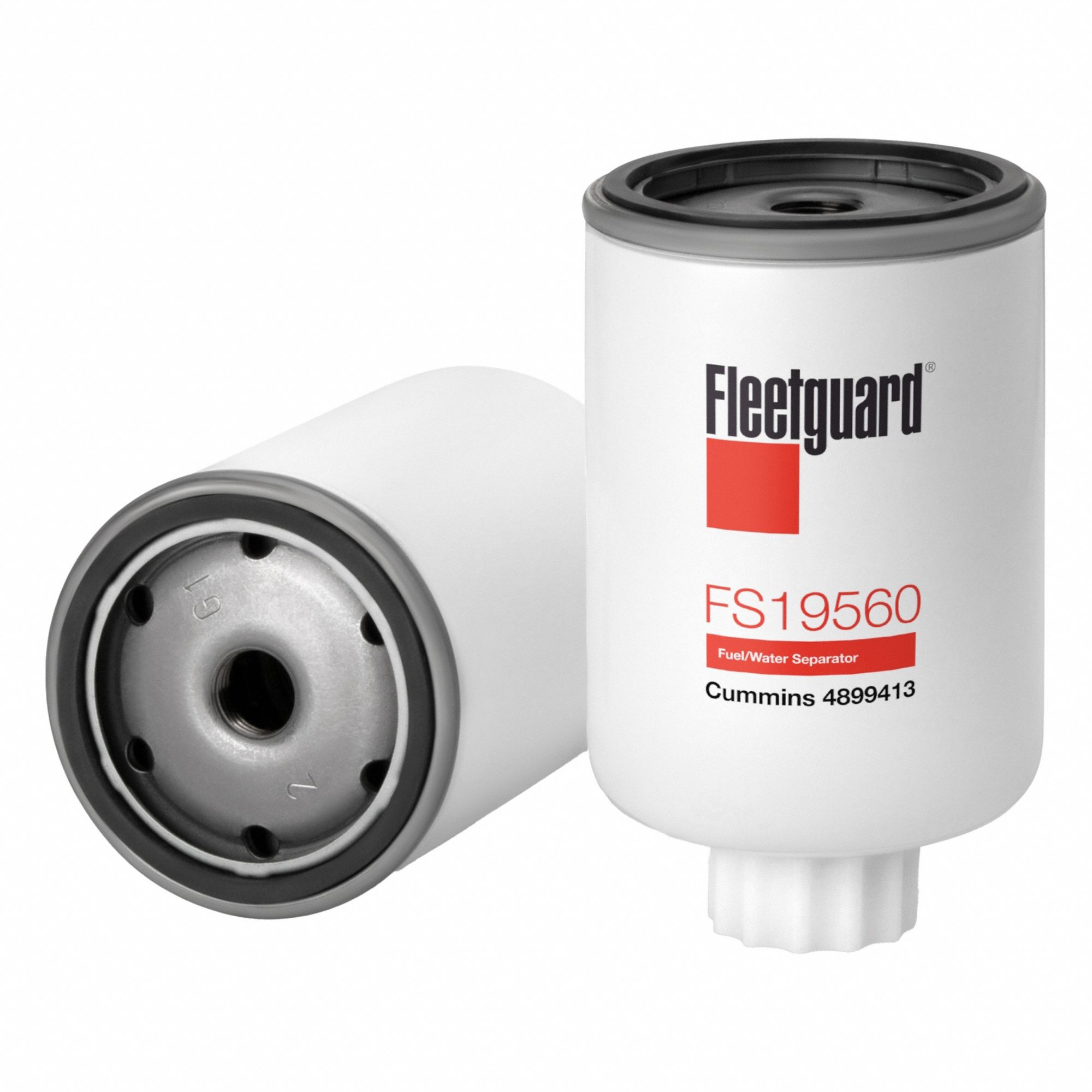 Automotive Fuel Filter: 12 13/16 in Overall Lg, 3 in Outside Dia, Plastic