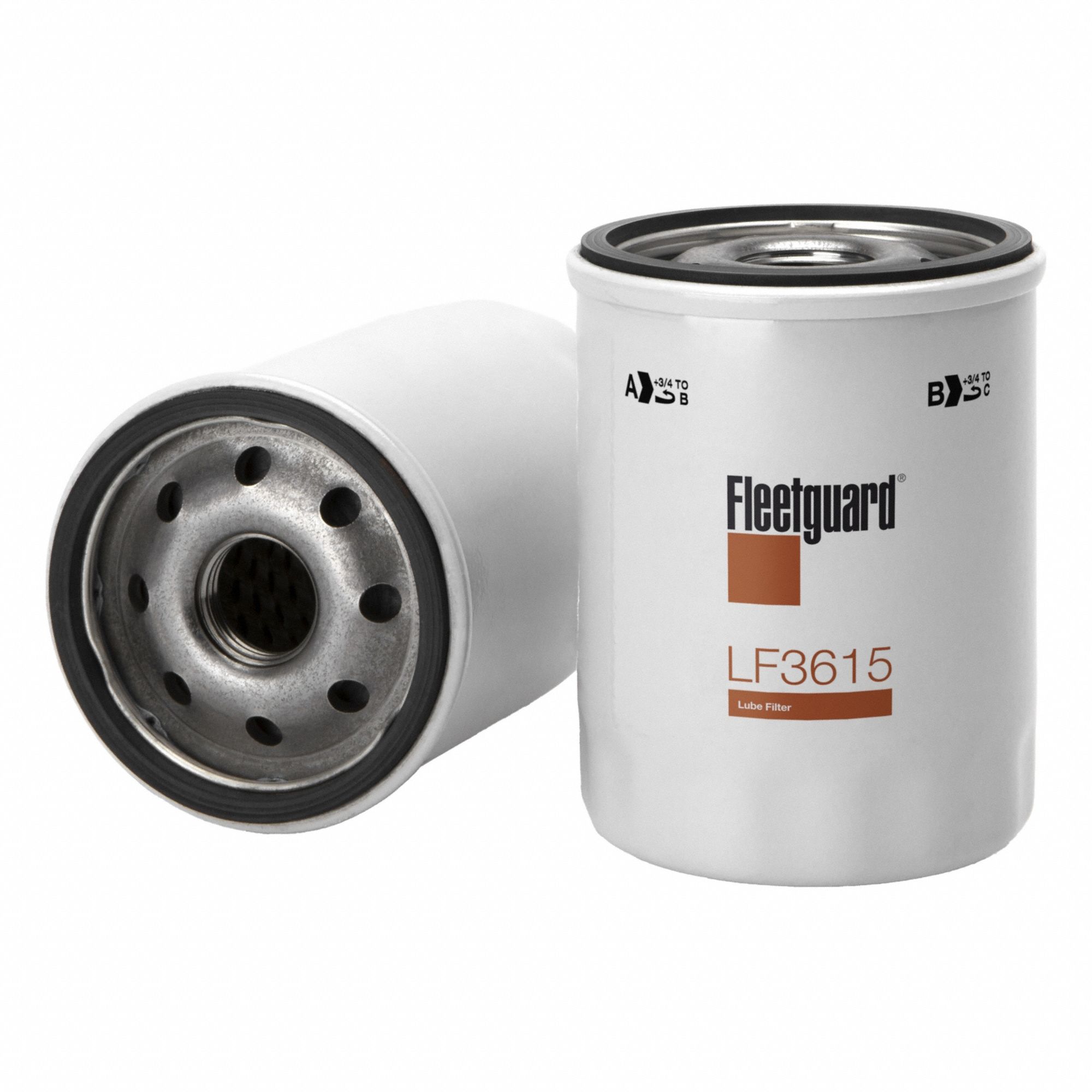 Automotive Oil Filter: B37, LF3615, 4 5/16 in Overall Ht, 12 3/8 in Overall Lg, Oil