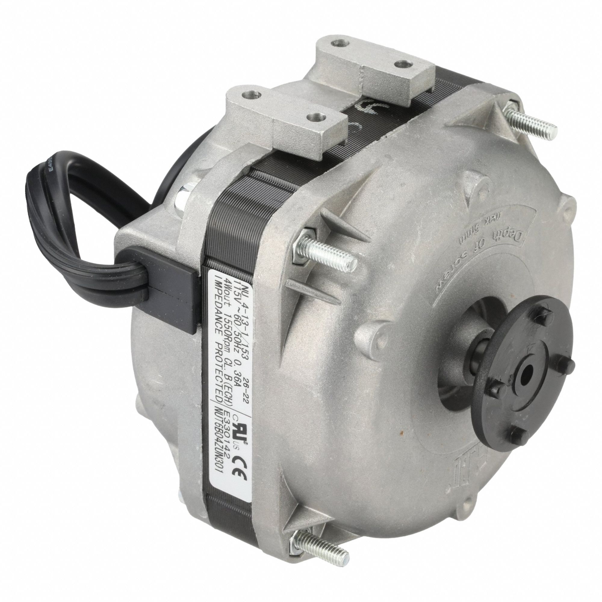 Direct Drive Fan/Blower Motor: Aluminum Frame, Hole Mounting, 1, 550 RPM RPM, 115V AC, CCWSE, B