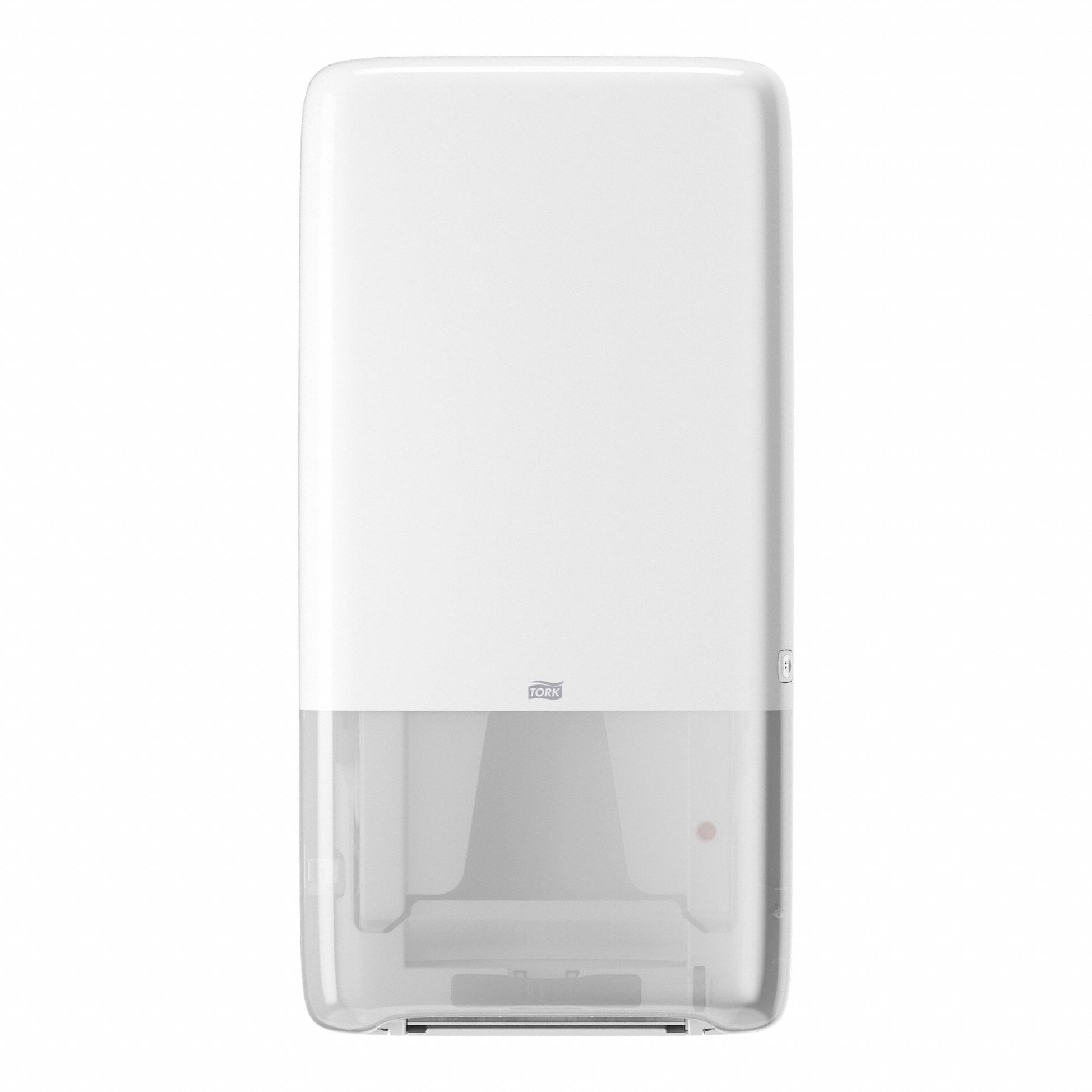 Paper Towel Dispenser: Multifold, 7 7/8 in Paper Towel Wd, Not a Roll, Plastic, White