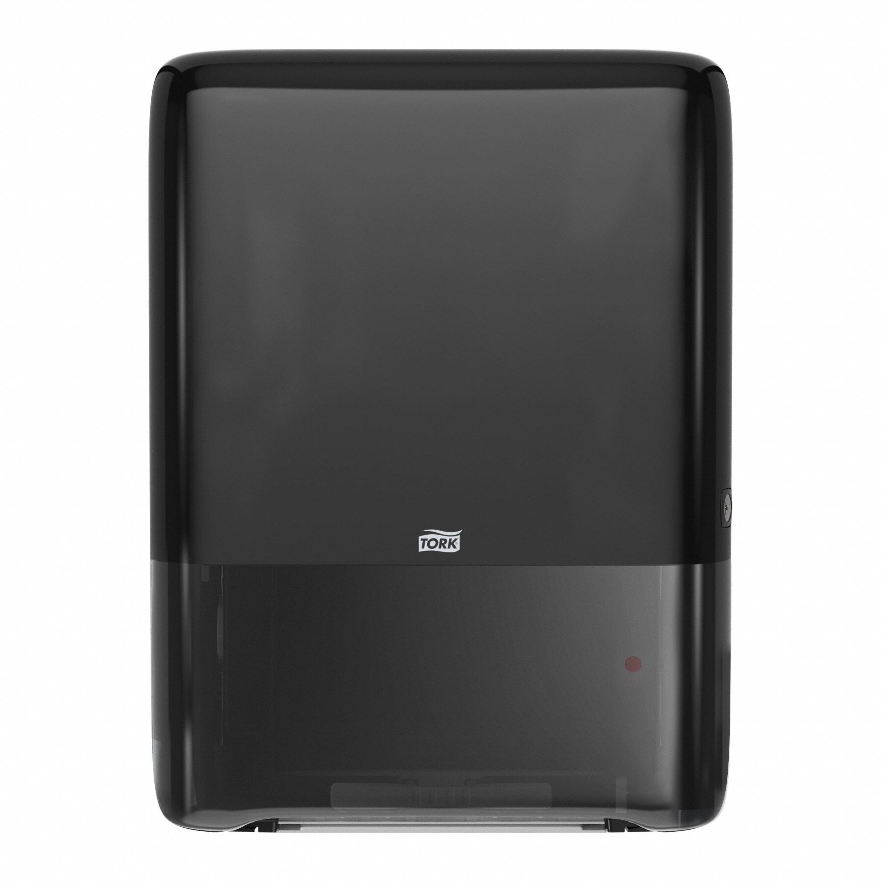 Paper Towel Dispenser: Multifold, 7 7/8 in Paper Towel Wd, Not a Roll, Plastic, Black, Pull