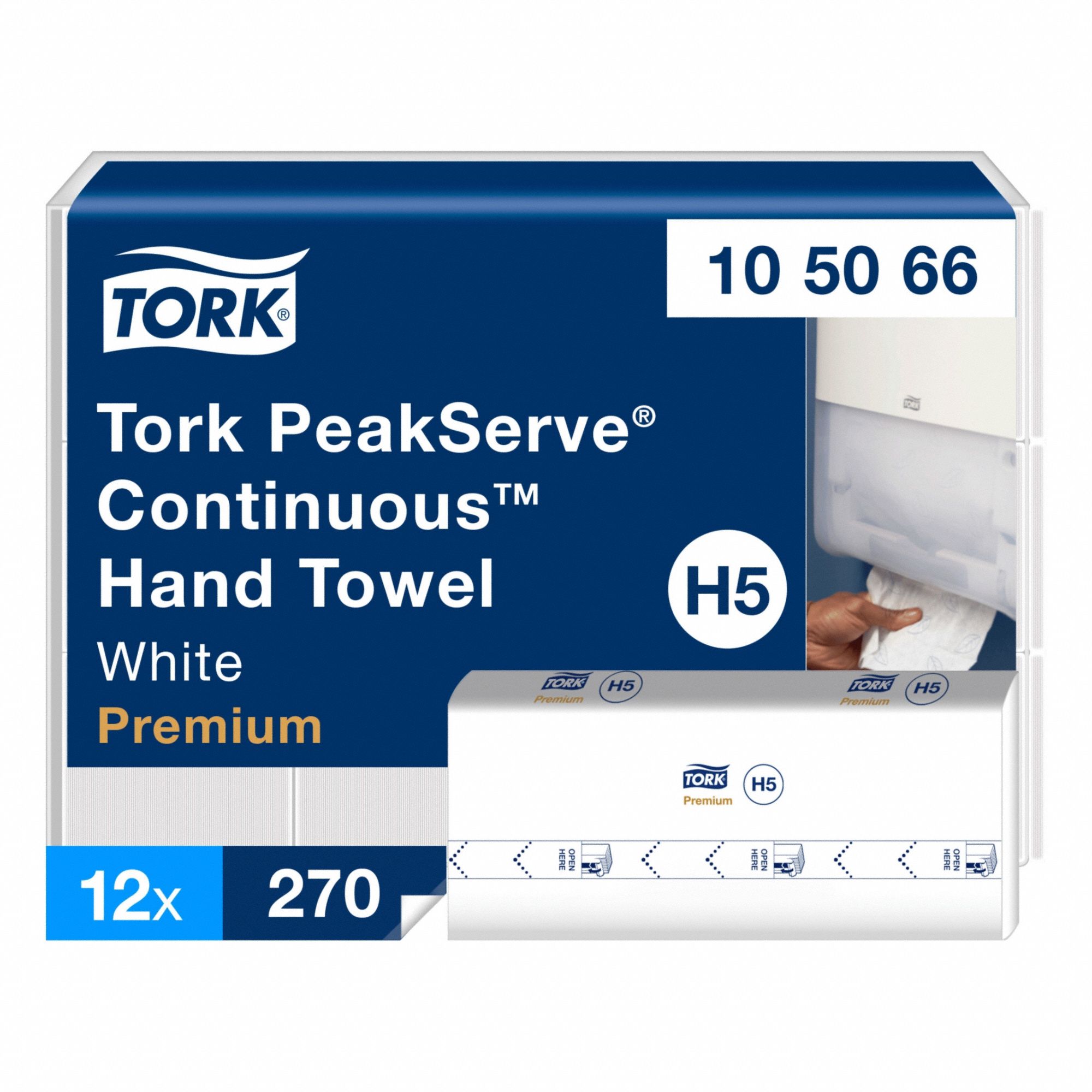 Paper Towel Sheets: White, 7 7/8 in Sheet Wd, 8 7/8 in Sheet Lg, 270 Sheets, 1 Ply, 12 PK