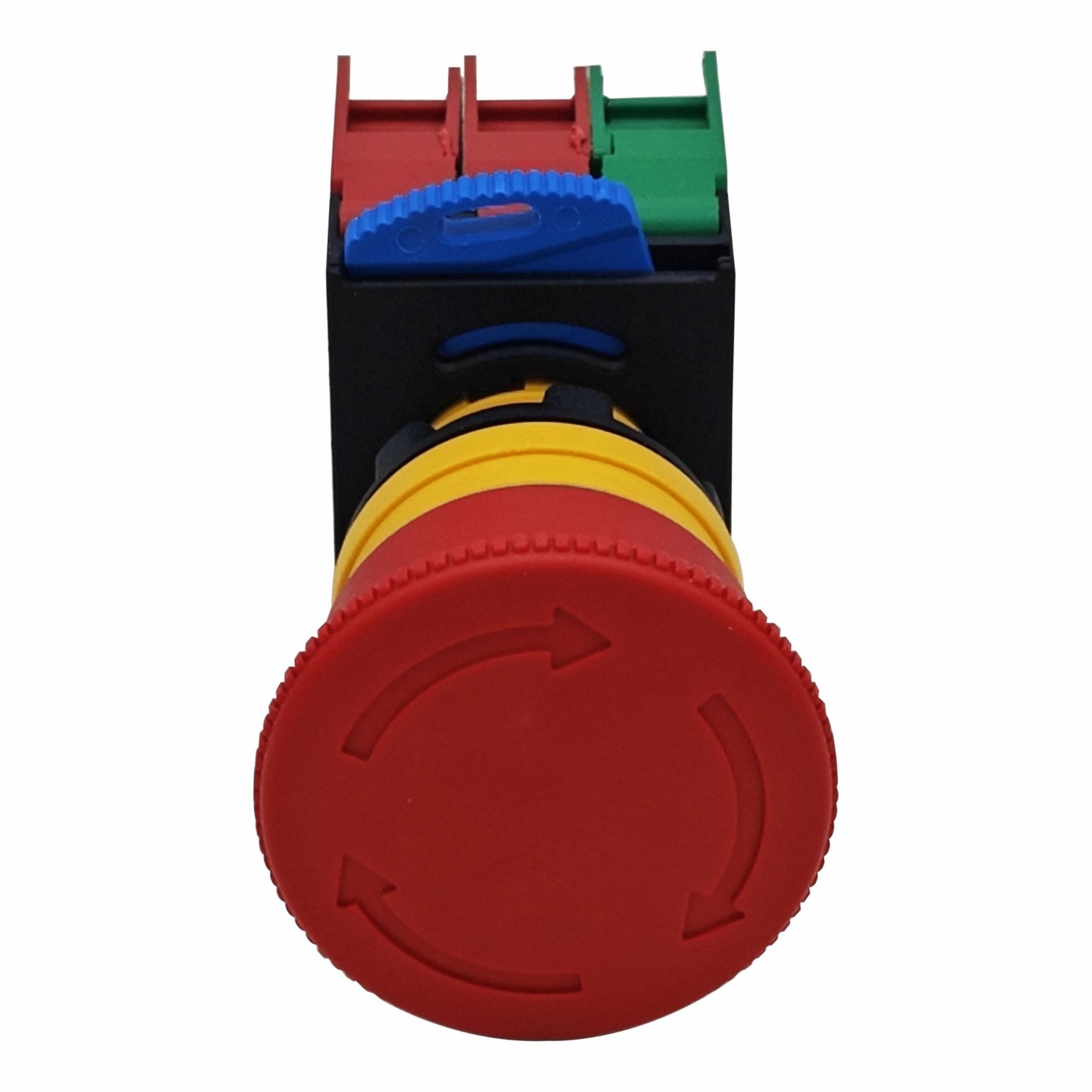 Emergency Stop Push Button: Non-Illuminated, Mushroom Head Profile, Non-Metallic, 22 mm