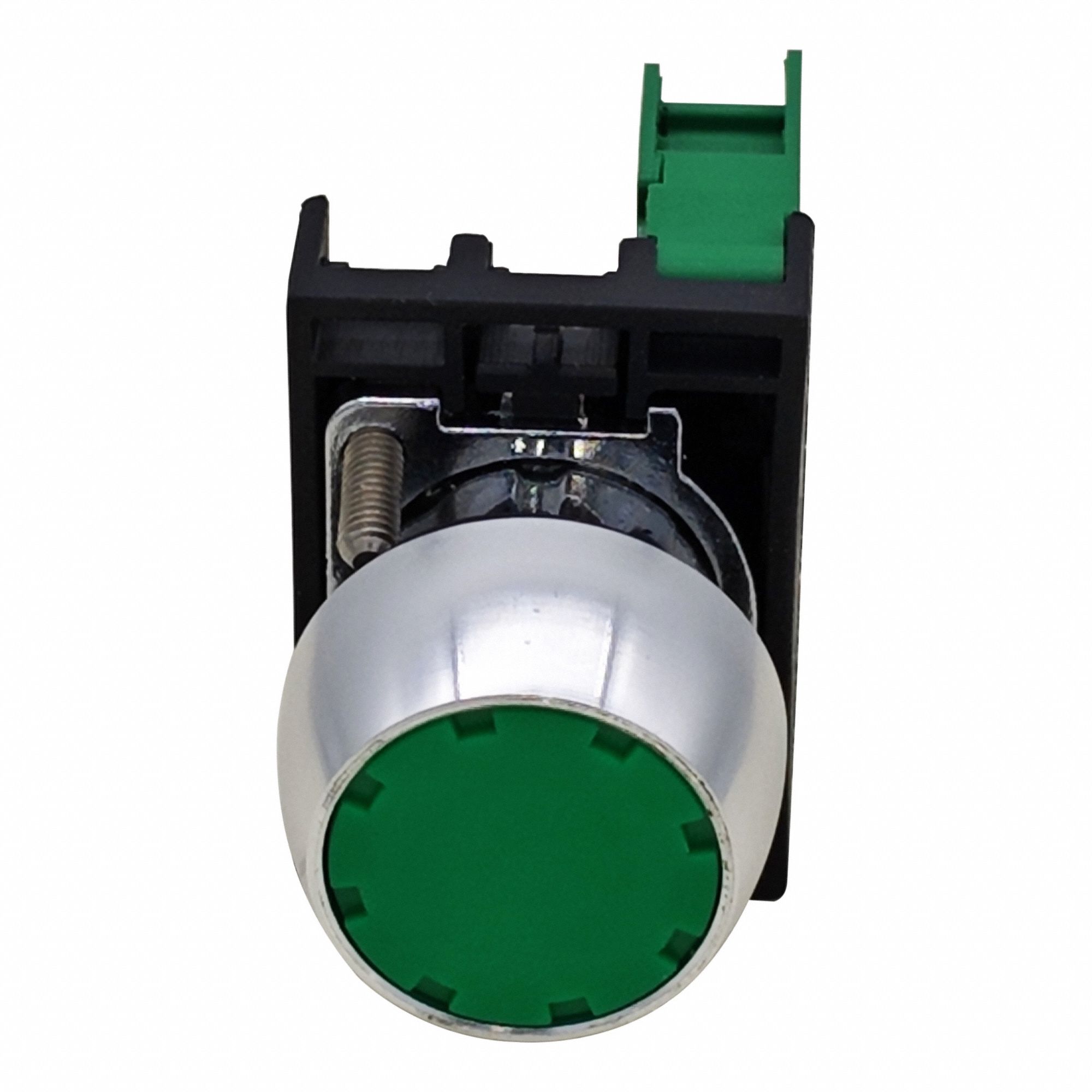 Flush Push Button Operator: Non-Illuminated, Flush Profile, Metallic, 22 mm, 1NO