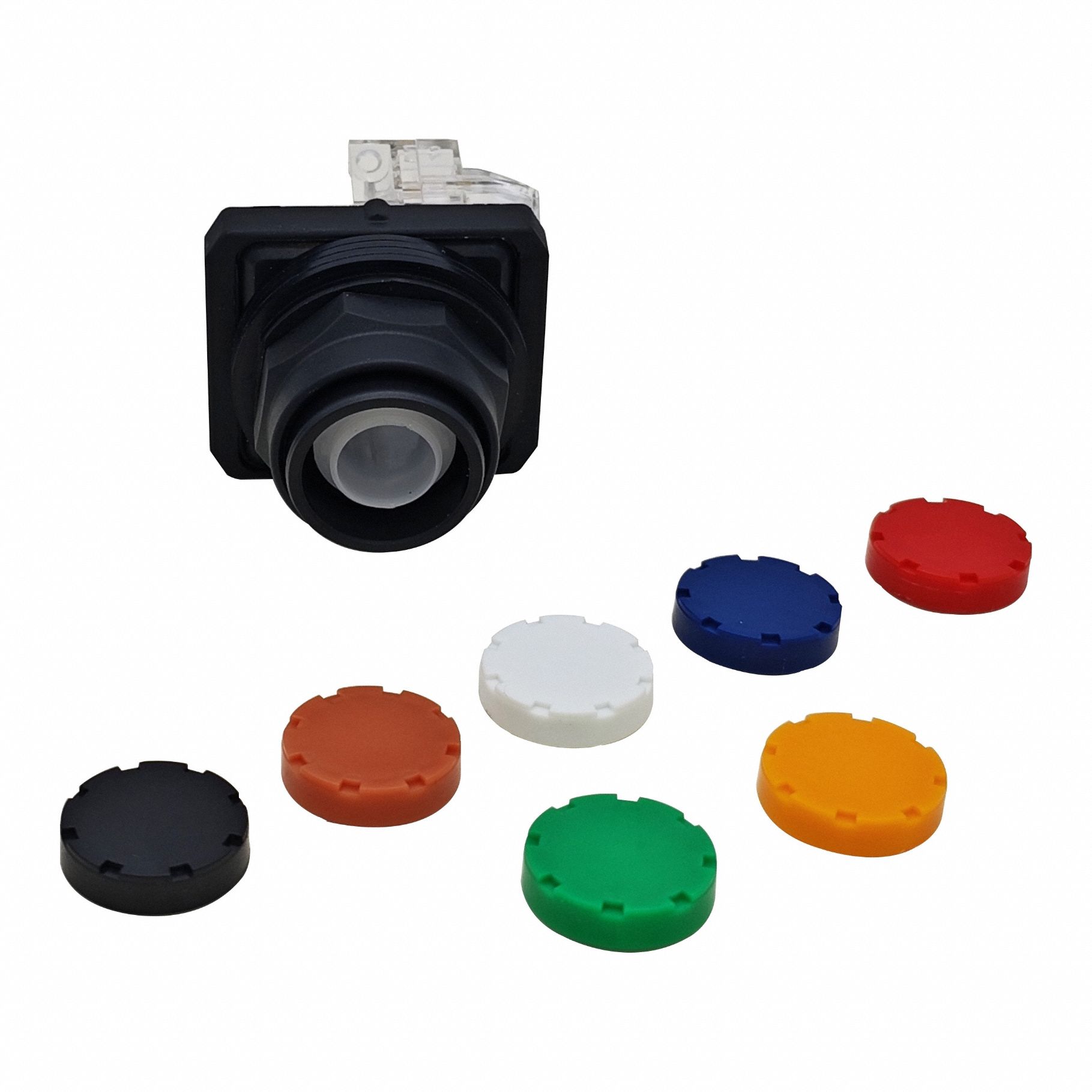 Flush Push Button Operator: Non-Illuminated, Flush Profile, Non-Metallic, 30 mm, 1NO/1NC
