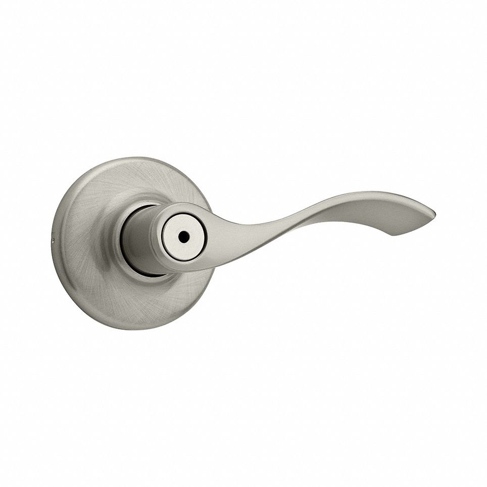 Door Lever Lockset: Privacy Lever Locksets, Nickel, ADA Compliant