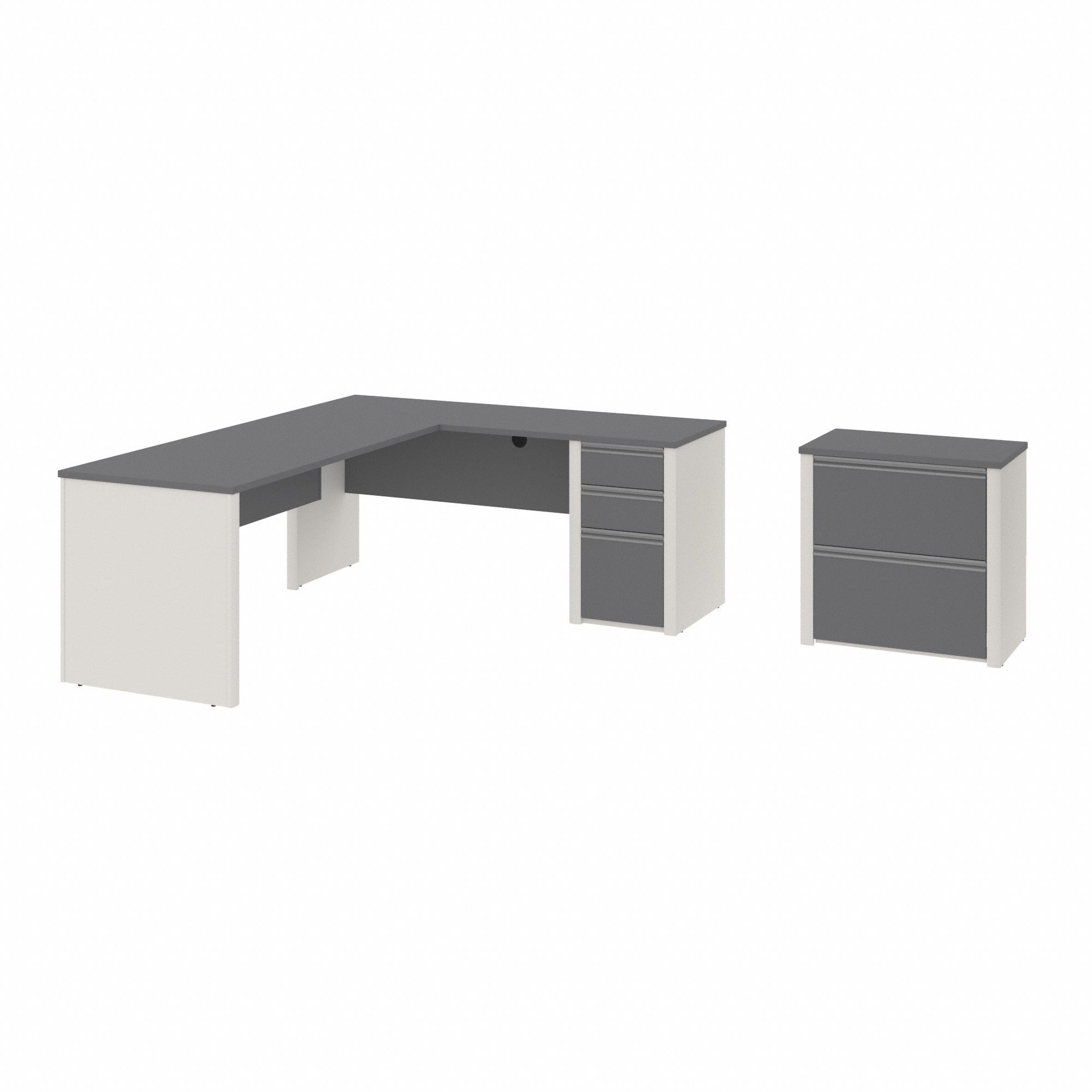 L-Shaped Office Desk Melamine