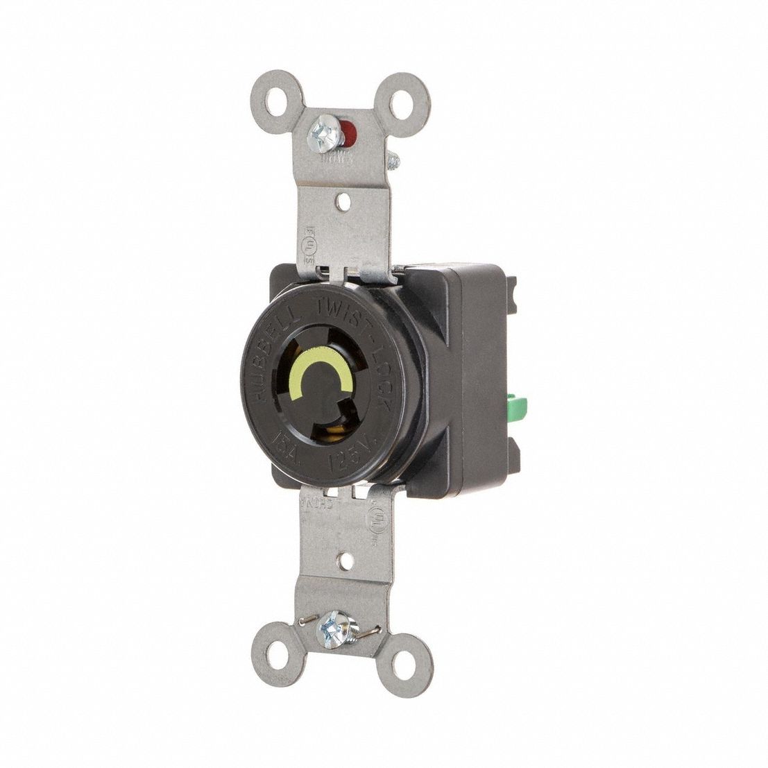 LOCKING RECEPTACLE,NON-FLANGED,125V AC