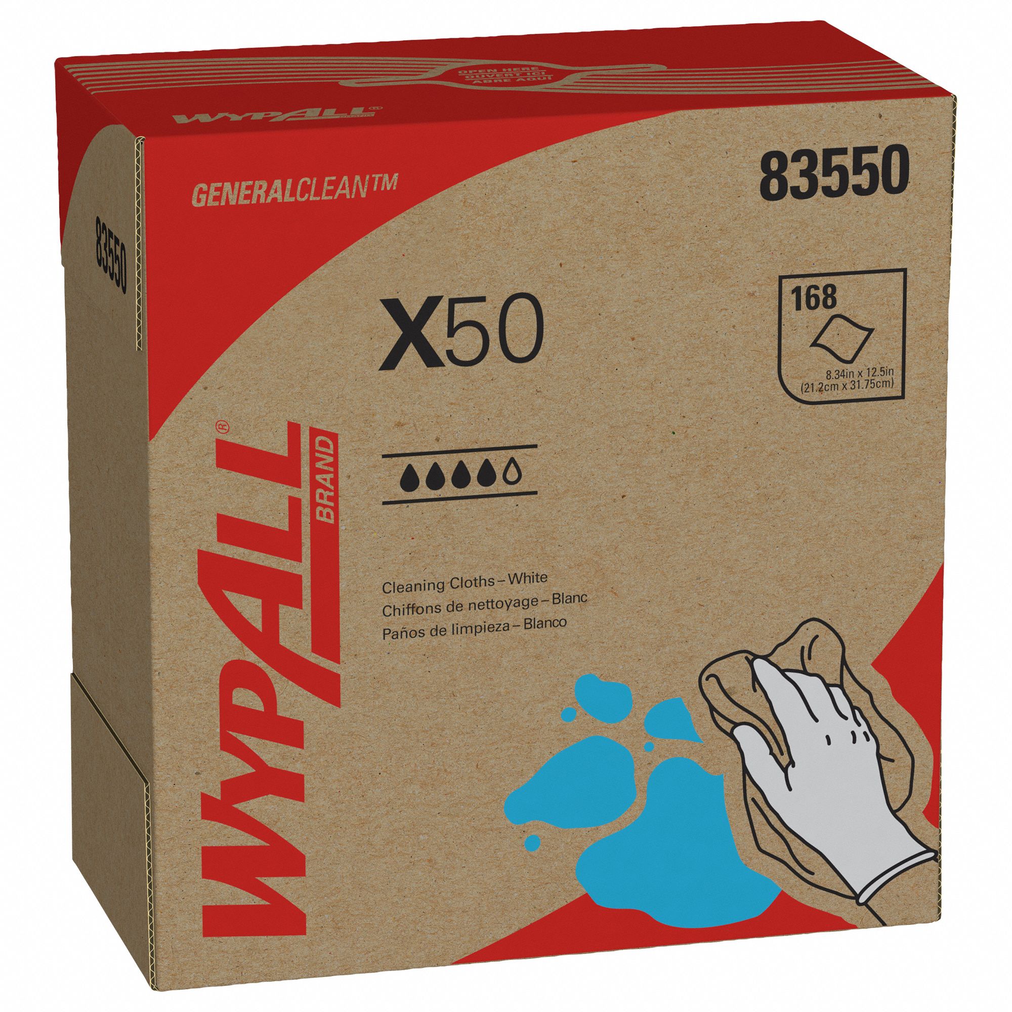 Cleaning Wipes Dispenser Box White PK10
