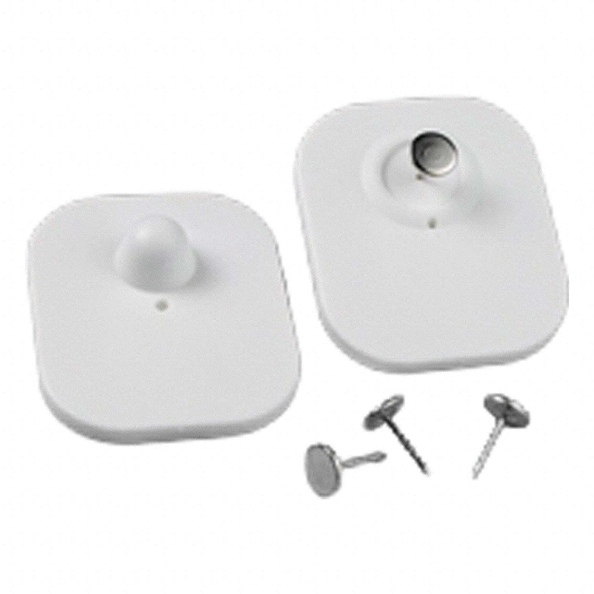 Security Tags: Electronic Article Surveillance, Pin, Non-Deactivatable, Black, Magnetic, Plastic