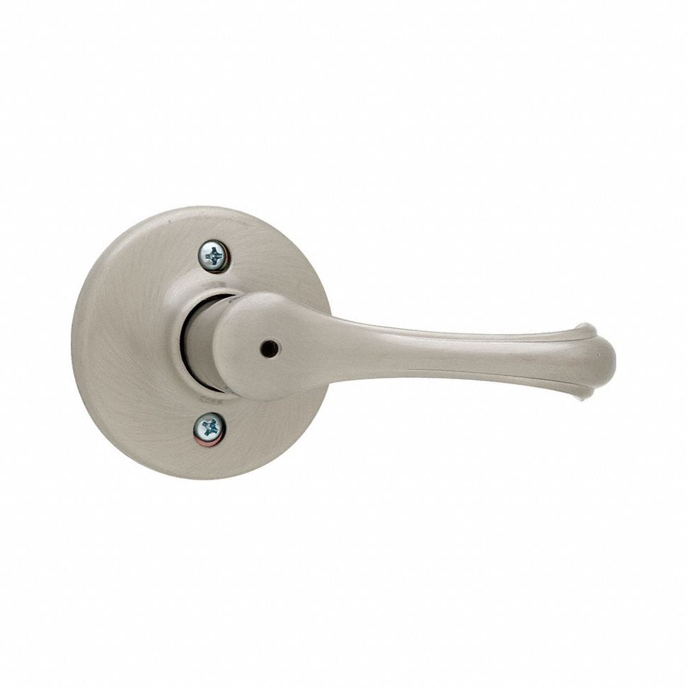 Door Lever Lockset: Privacy Lever Locksets, Nickel, ADA Compliant
