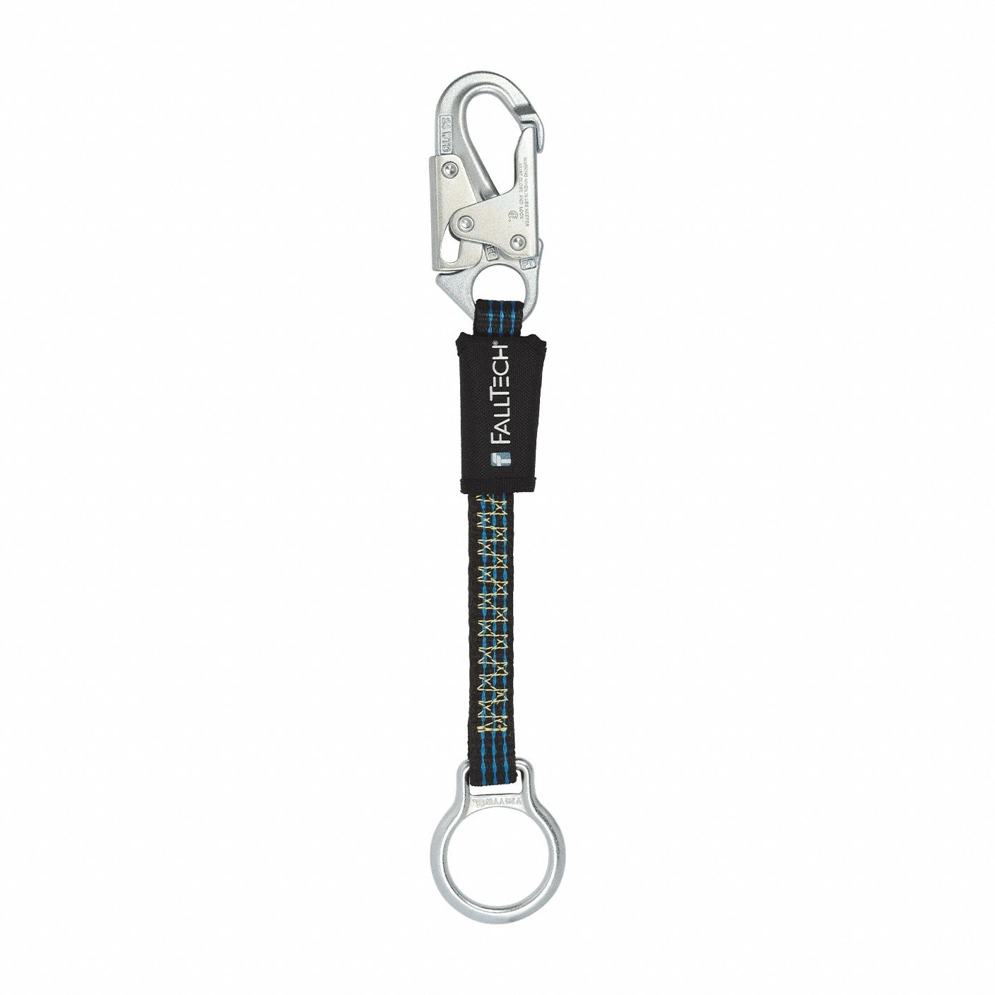 D-Ring Extender: SRL, 5, 000 lb Wt Capacity, Steel, EdgeCore™, Snap Hook
