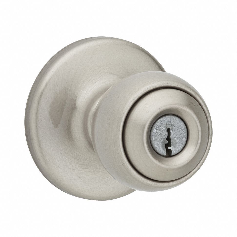 Door Knob Lockset: Office Knob Locksets, Nickel