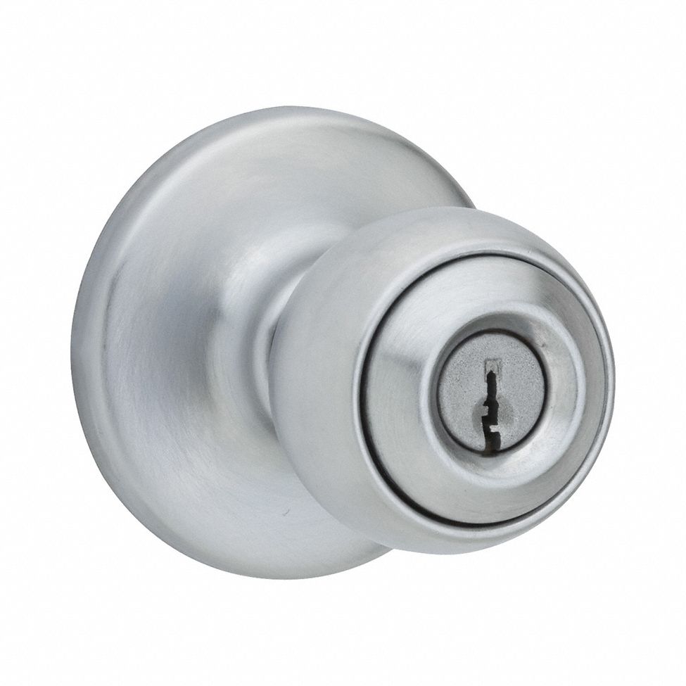 Door Knob Lockset: Office Knob Locksets, Chrome