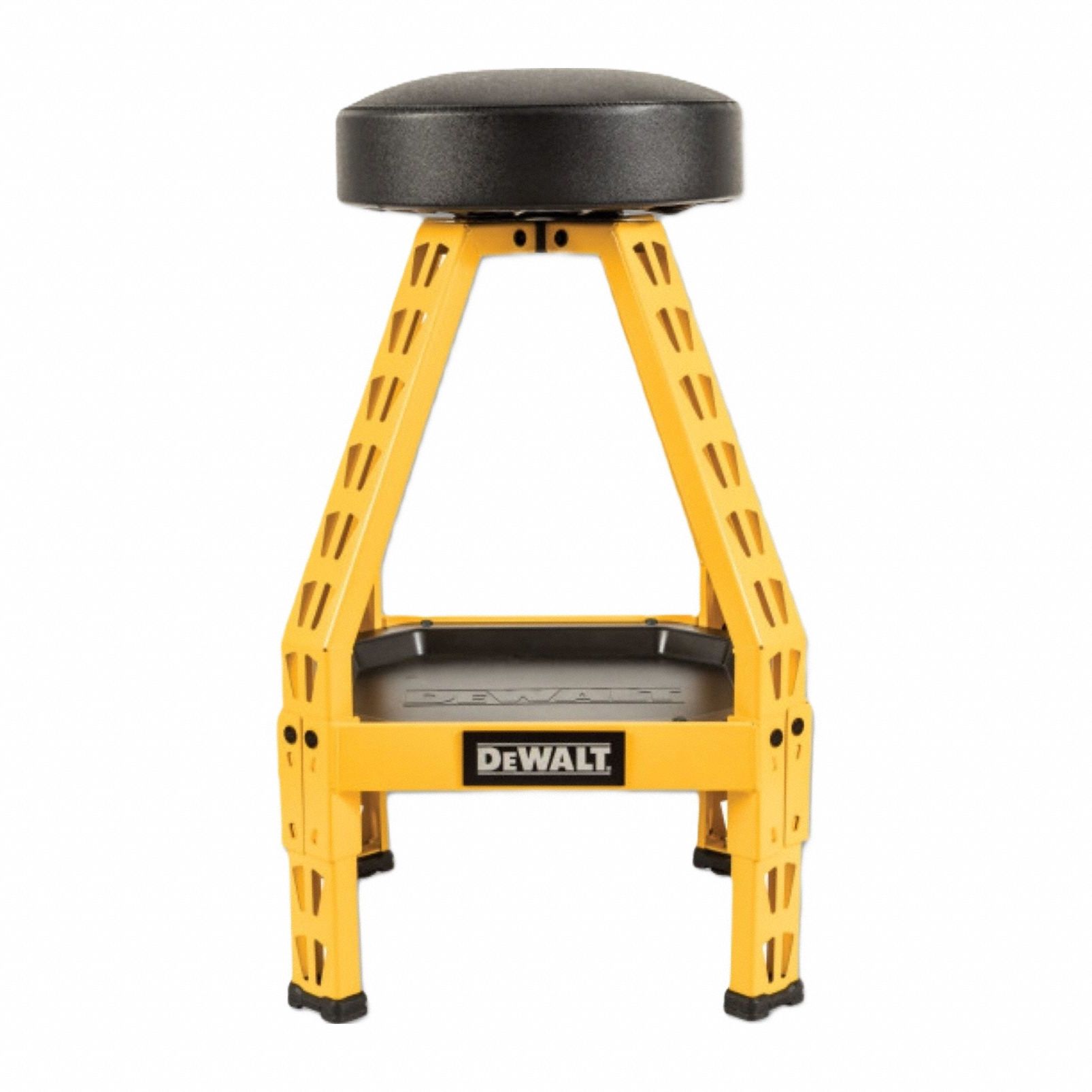 DEWALT, 30 in Overall Ht, 14 in Seat Wd, Shop Stool - 838V95