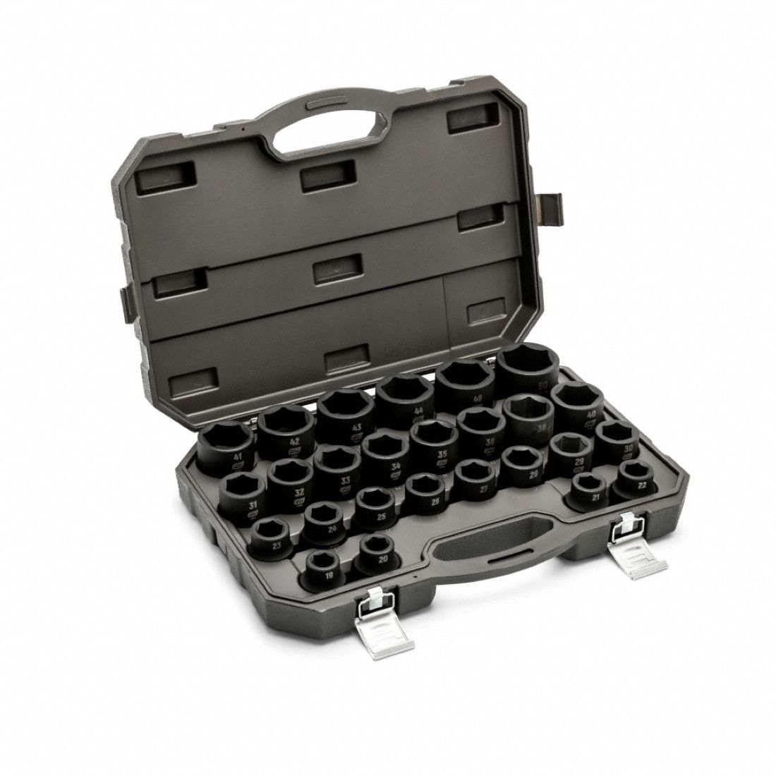 Metric Impact Socket 26pc 3/4in Dr 6 Pt