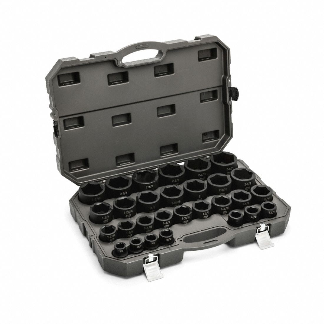 SAE Impact Socket 29Pc Set 3/4in Dr 6 pt