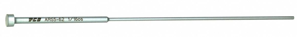 Ejector Pin: Step Pin, Armor Coated, Steel, 3/64 in Nom. Dia., 6 in Overall Lg, 2 in Shoulder Lg