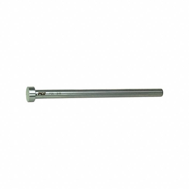 Ejector Pin: Nitrided, Steel, 1 in Nom. Dia., 10 in Overall Lg, Min 40 HRC Core / 65 HRC Surface