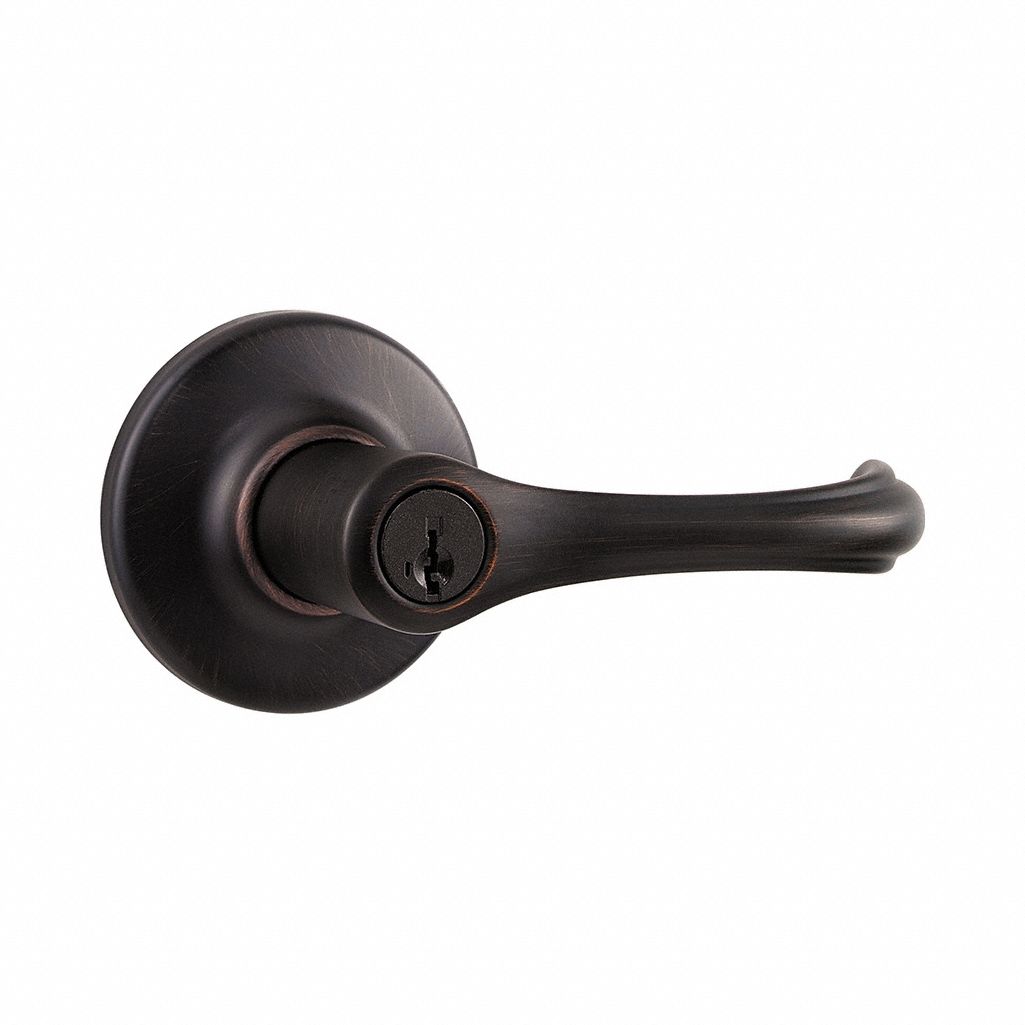 Door Lever Lockset: Office Lever Locksets, Bronze, ADA Compliant