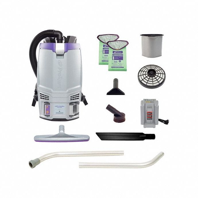 Backpack Vacuum, Brushless, 120 V AC