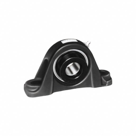 Pillow Block Bearing: 1 11/16 in Bore, Cast Iron, Eccentric Collar, 2 5/16 in Shaft Ht