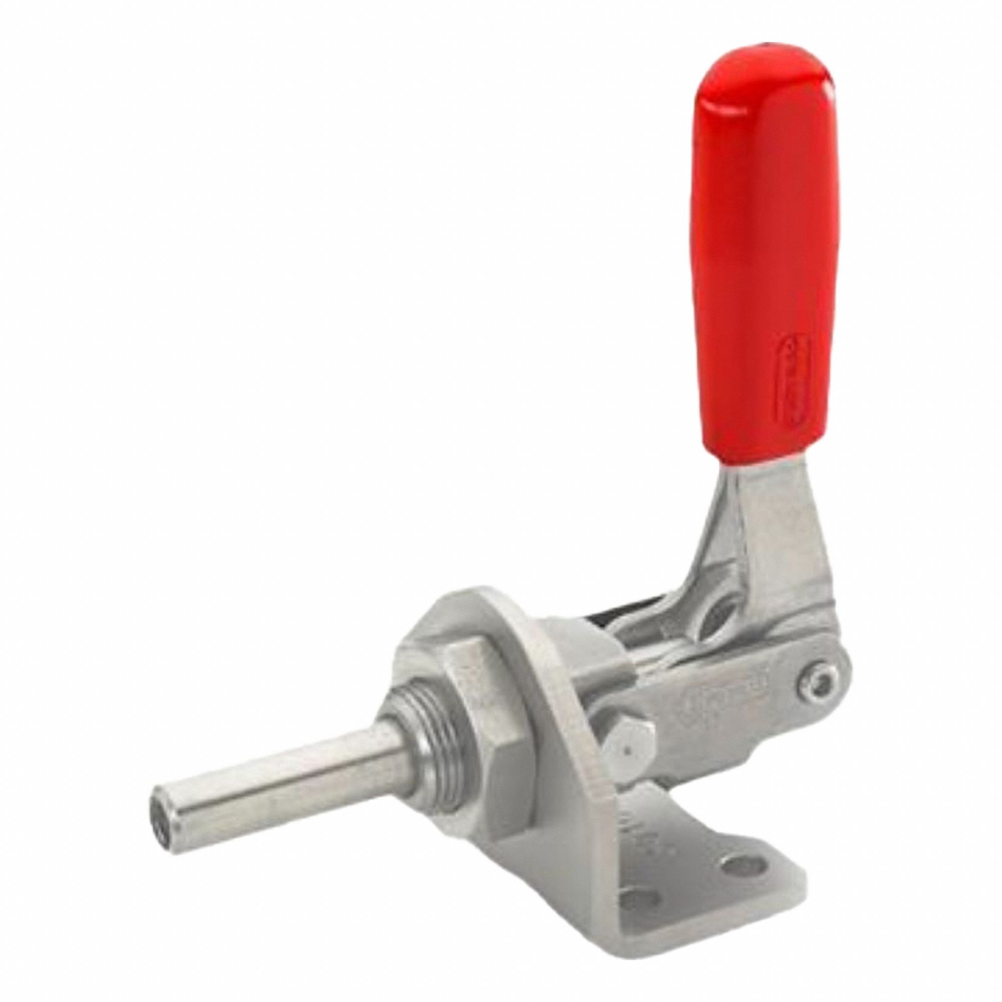 Push-Pull Toggle Clamp: Flange Base Mounting, Std Clockwise Handle, 110 mm Arm Lg, M8